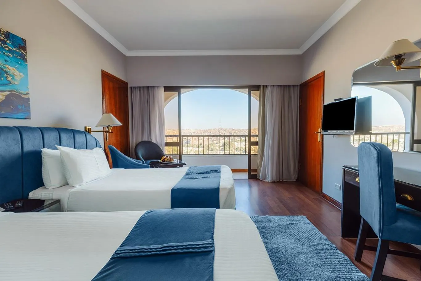 Bed in Basma Hotel Aswan