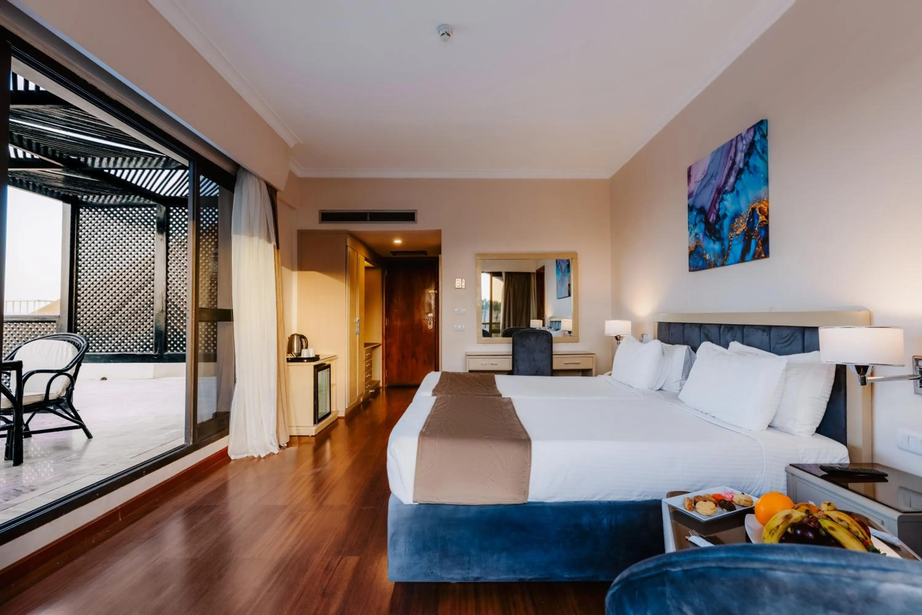 Bed in Basma Hotel Aswan