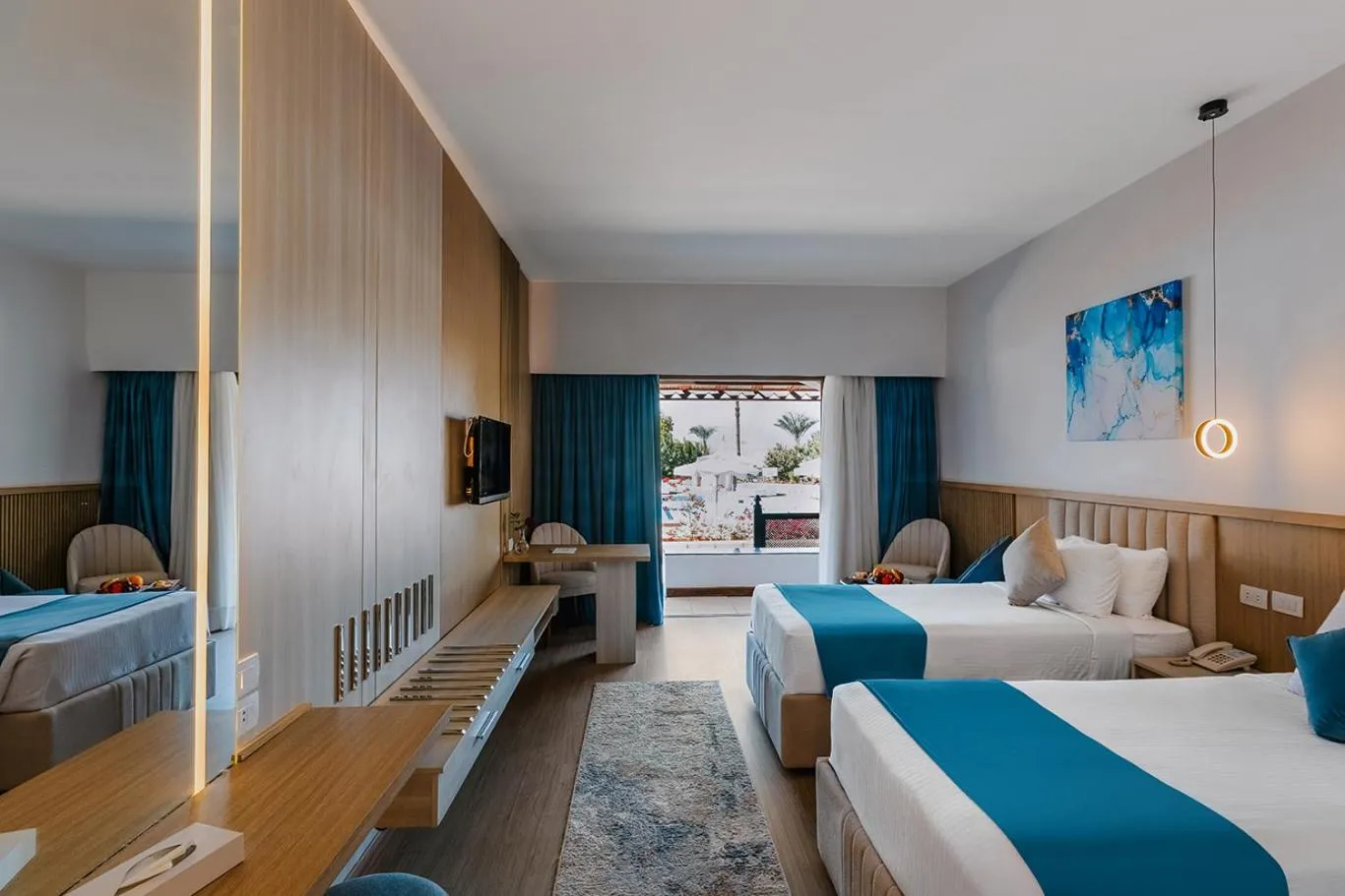 Bed in Basma Hotel Aswan