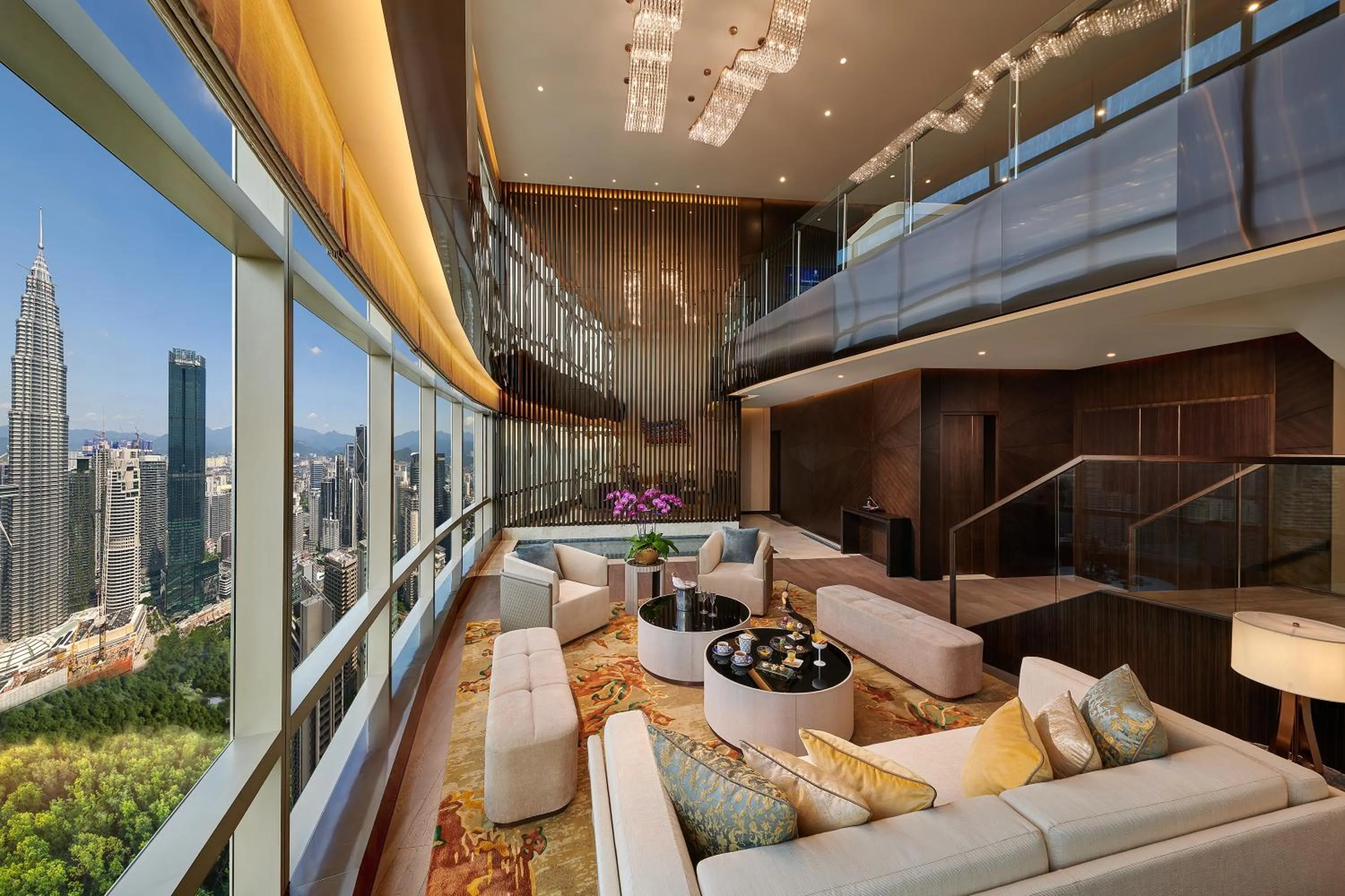 Living room in Banyan Tree Kuala Lumpur