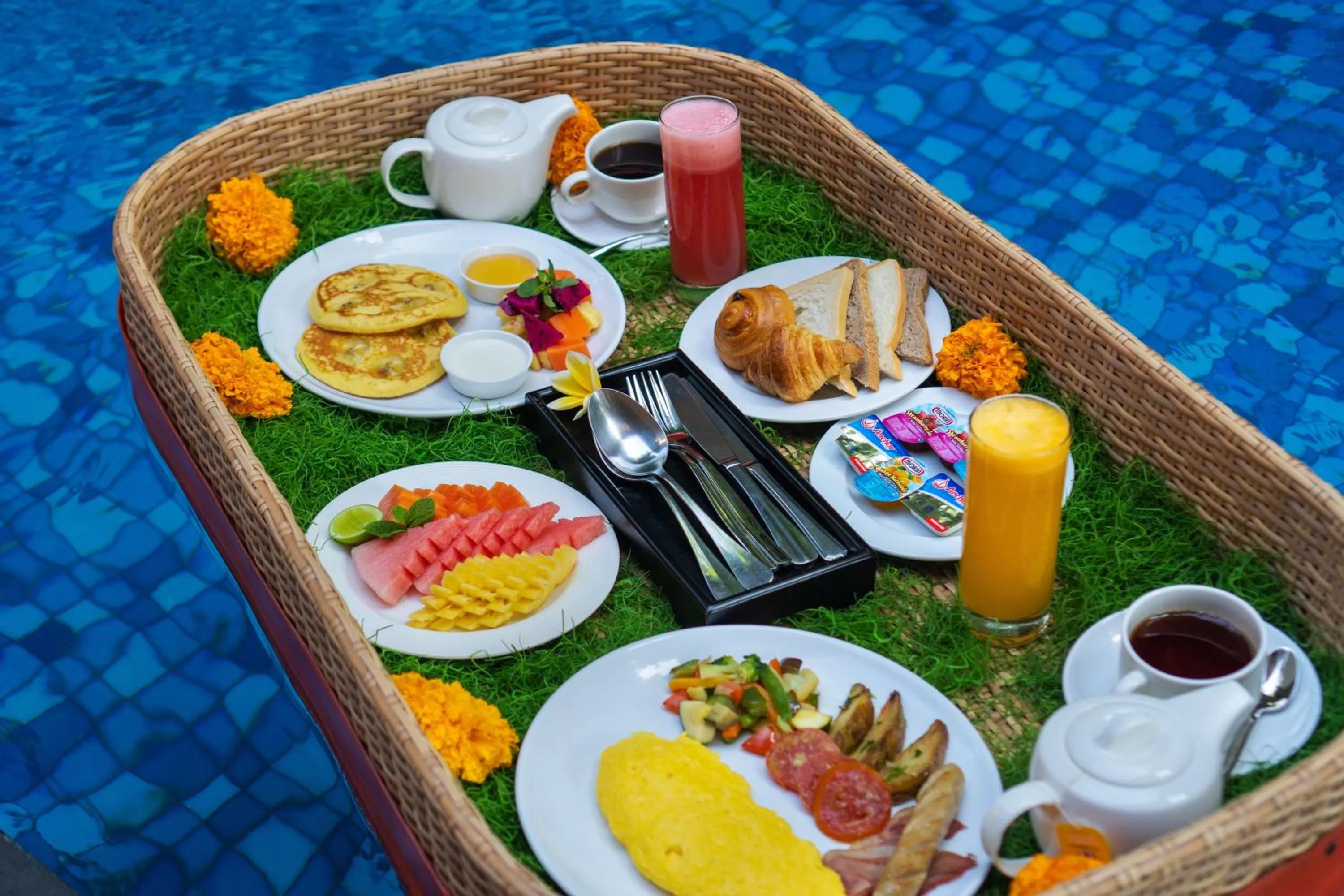 Breakfast in Ubud Green Resort Villas Powered by Archipelago