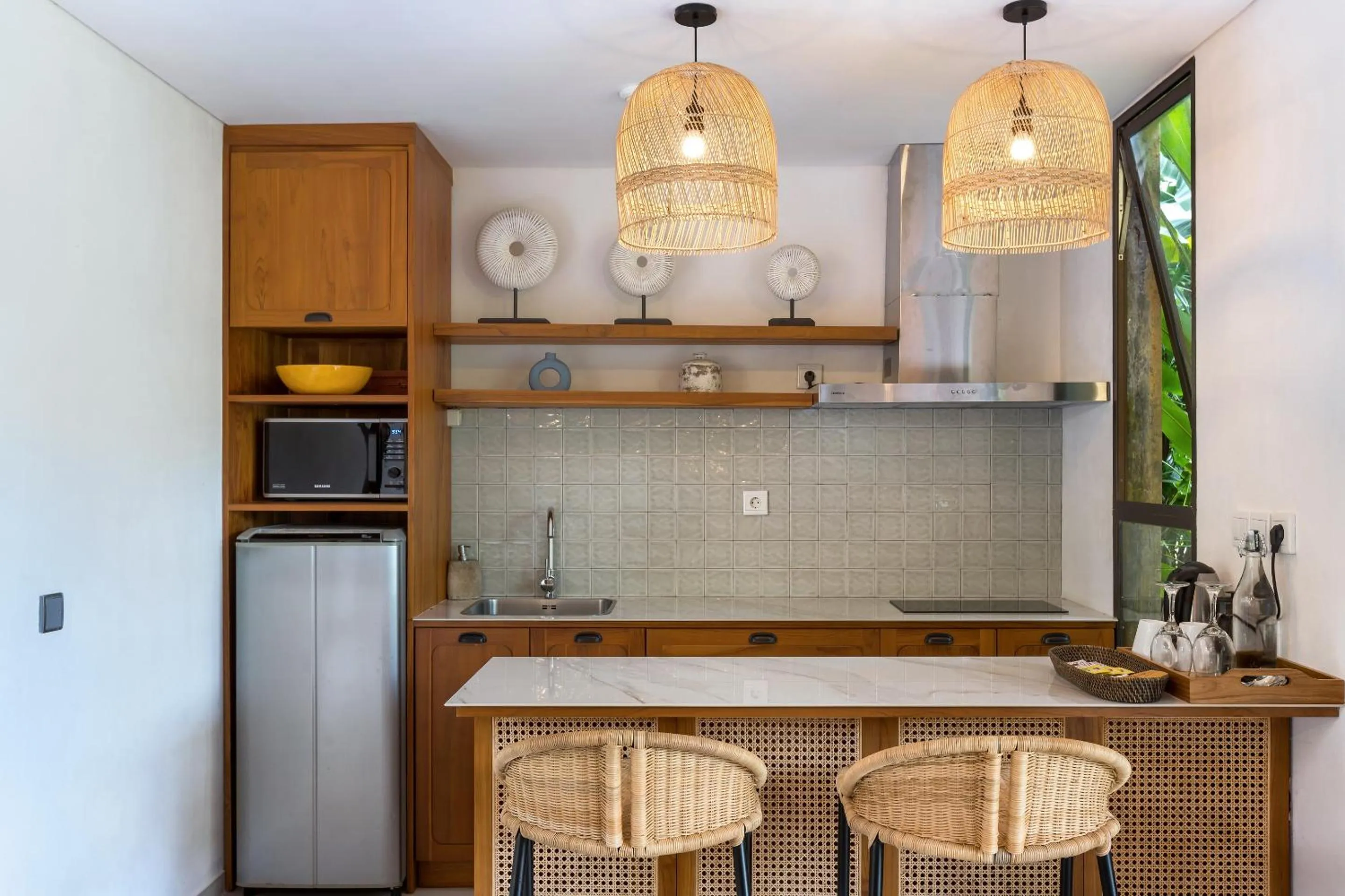 Kitchen or kitchenette in Ubud Green Resort Villas Powered by Archipelago