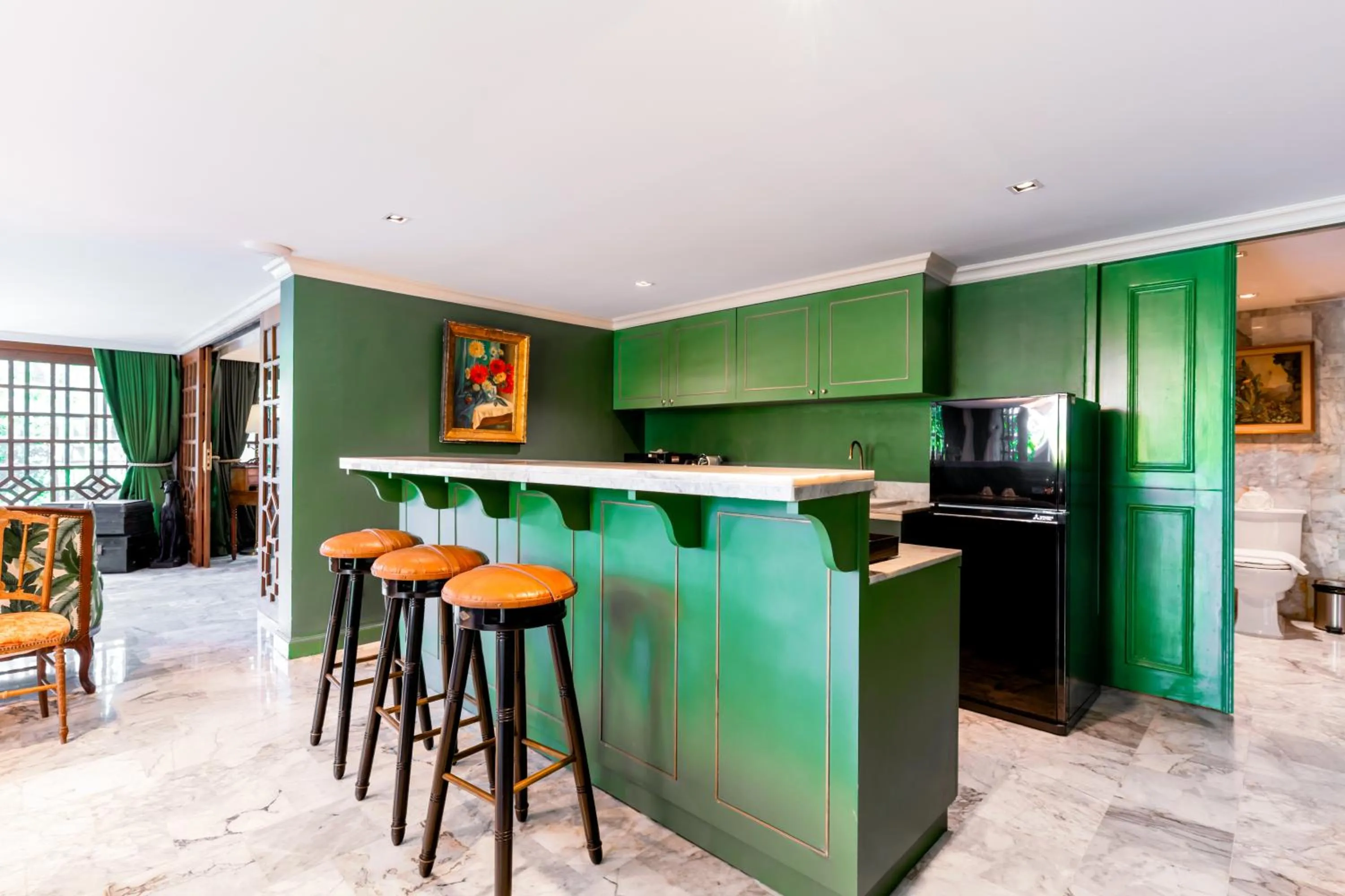 Kitchen or kitchenette in Chantra Khiri Chalet Chiang Mai