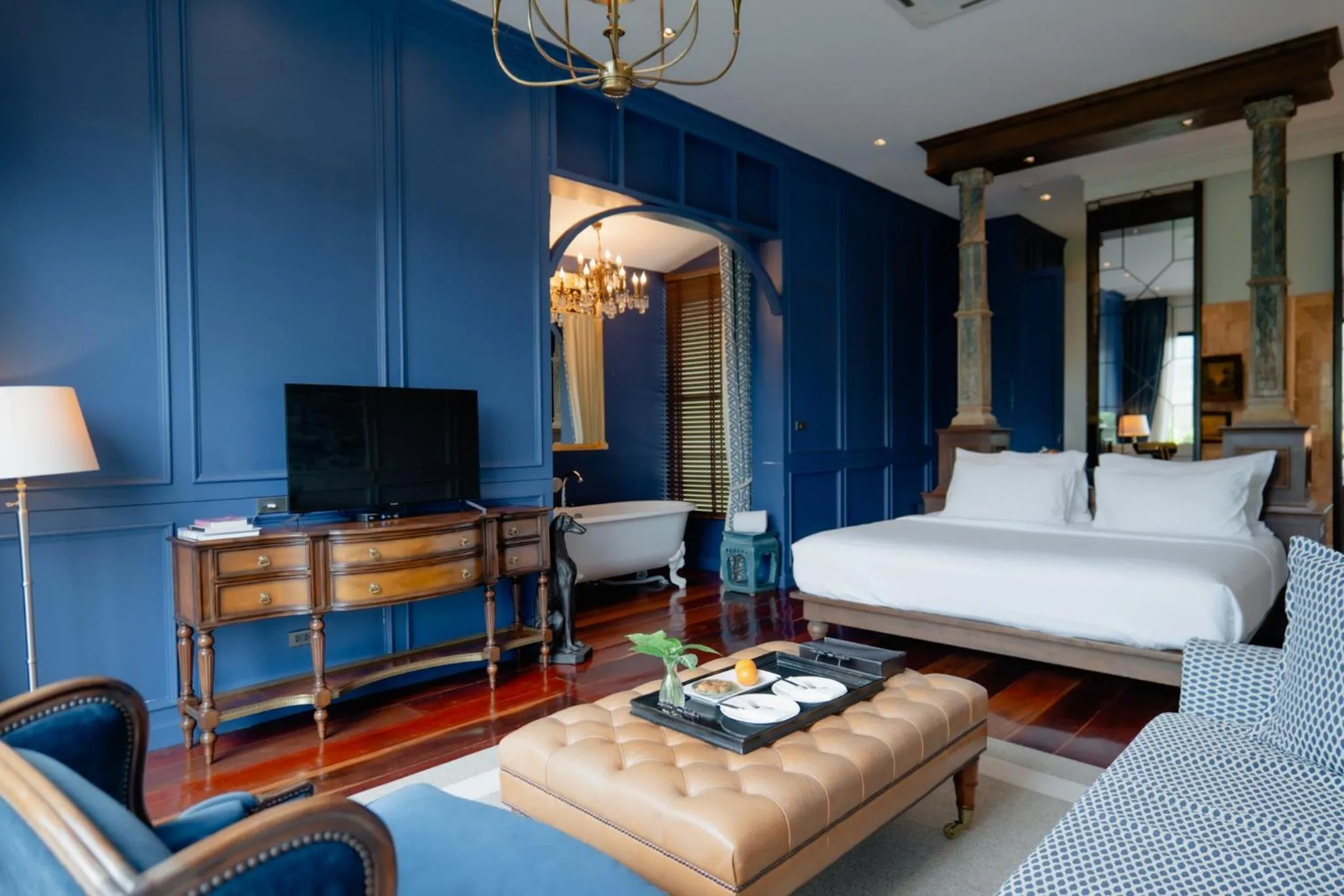 Bed in Chantra Khiri Chalet Chiang Mai