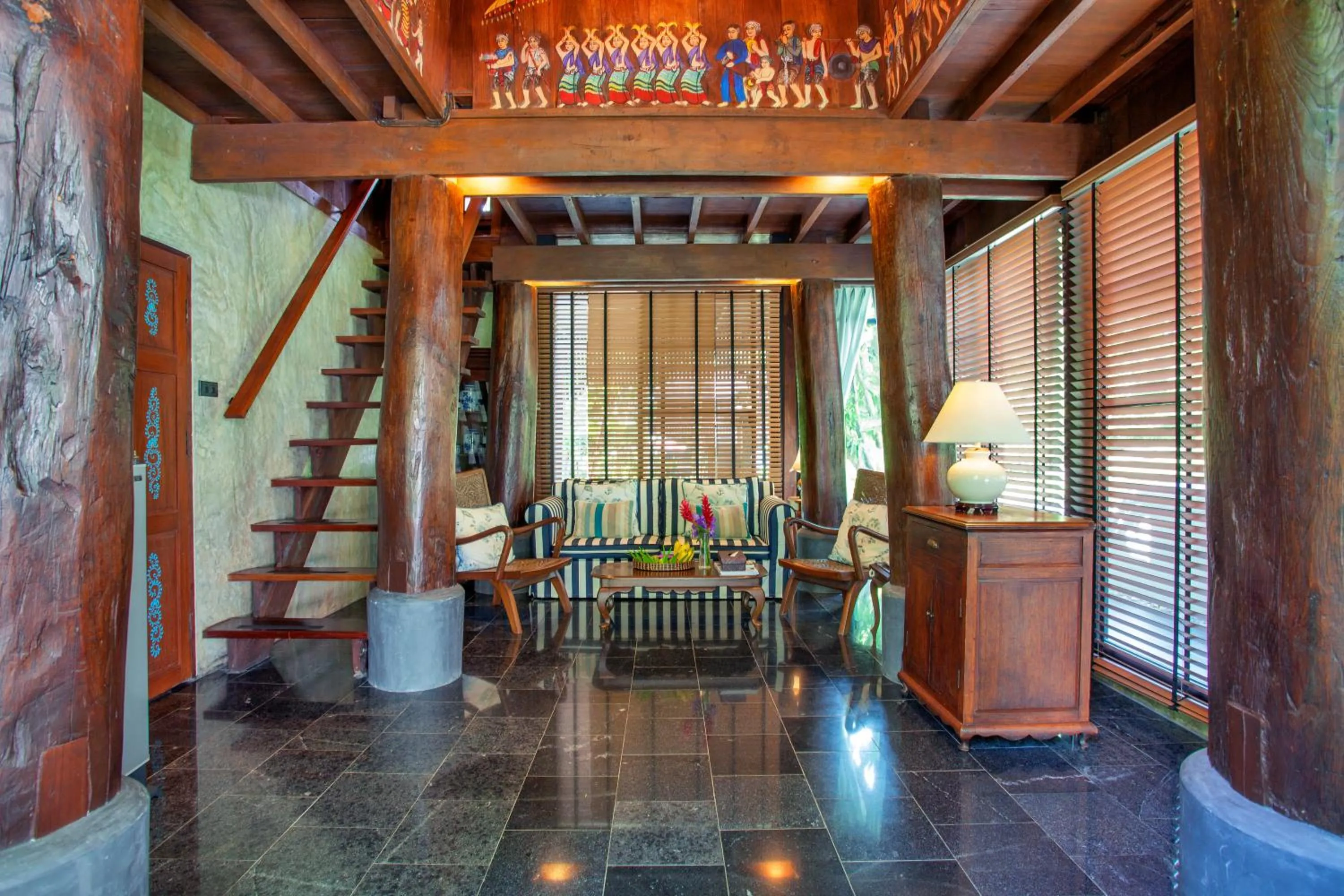 Seating area in Chantra Khiri Chalet Chiang Mai