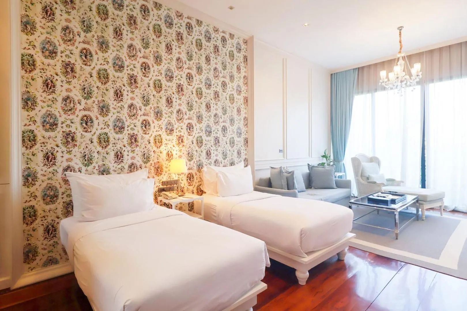 Bed in Chantra Khiri Chalet Chiang Mai