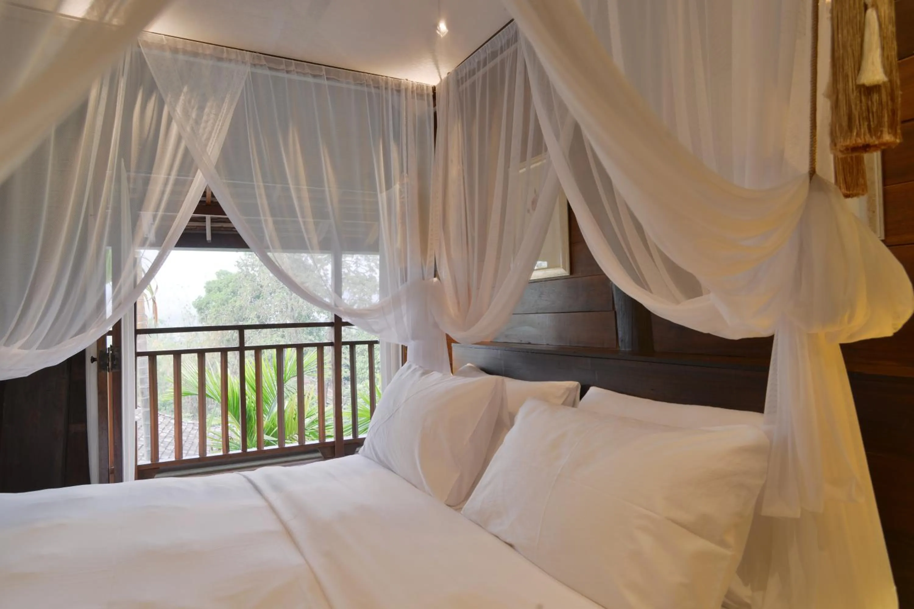 Bed in Chantra Khiri Chalet Chiang Mai