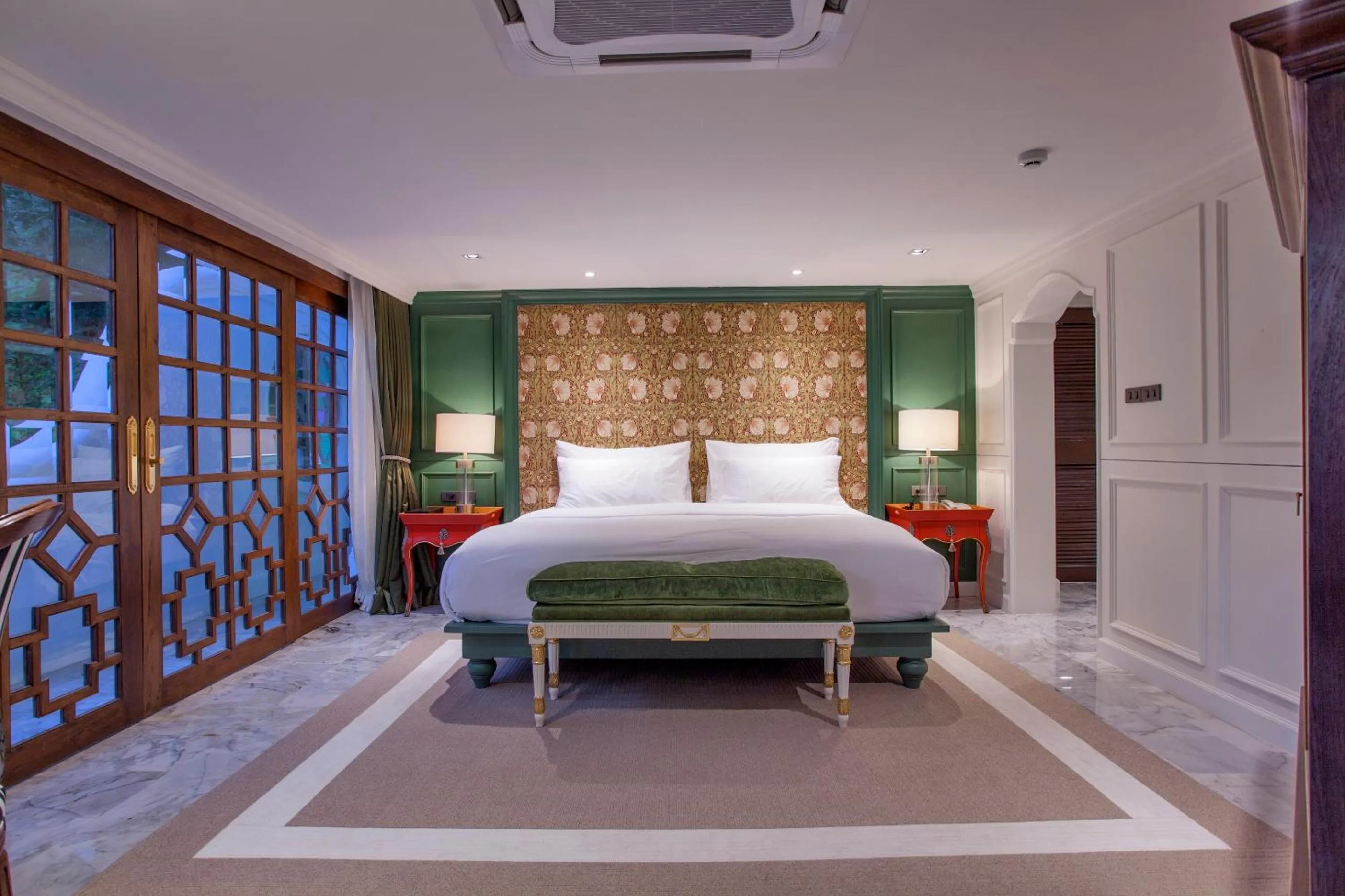 Bed in Chantra Khiri Chalet Chiang Mai