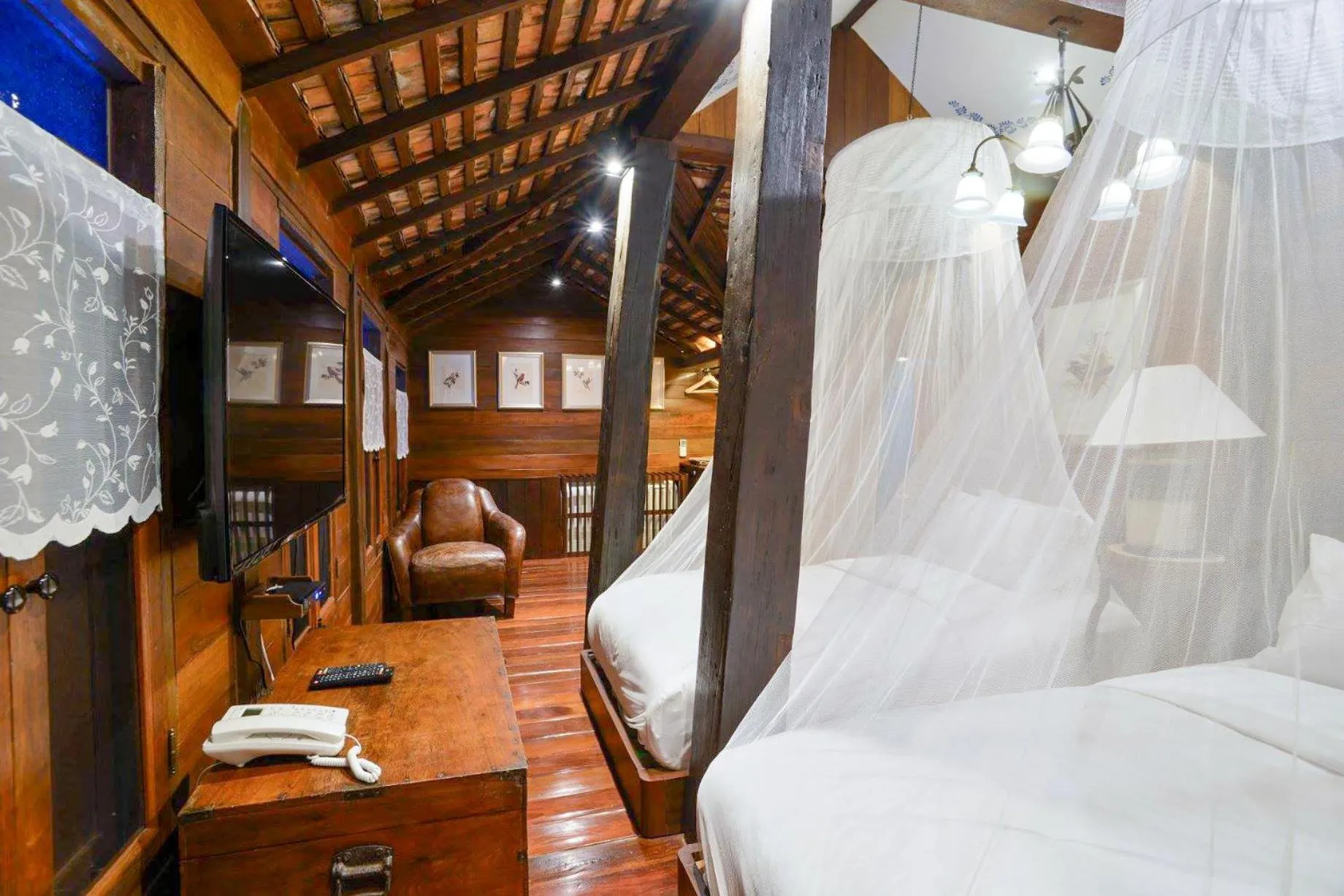 Bed in Chantra Khiri Chalet Chiang Mai