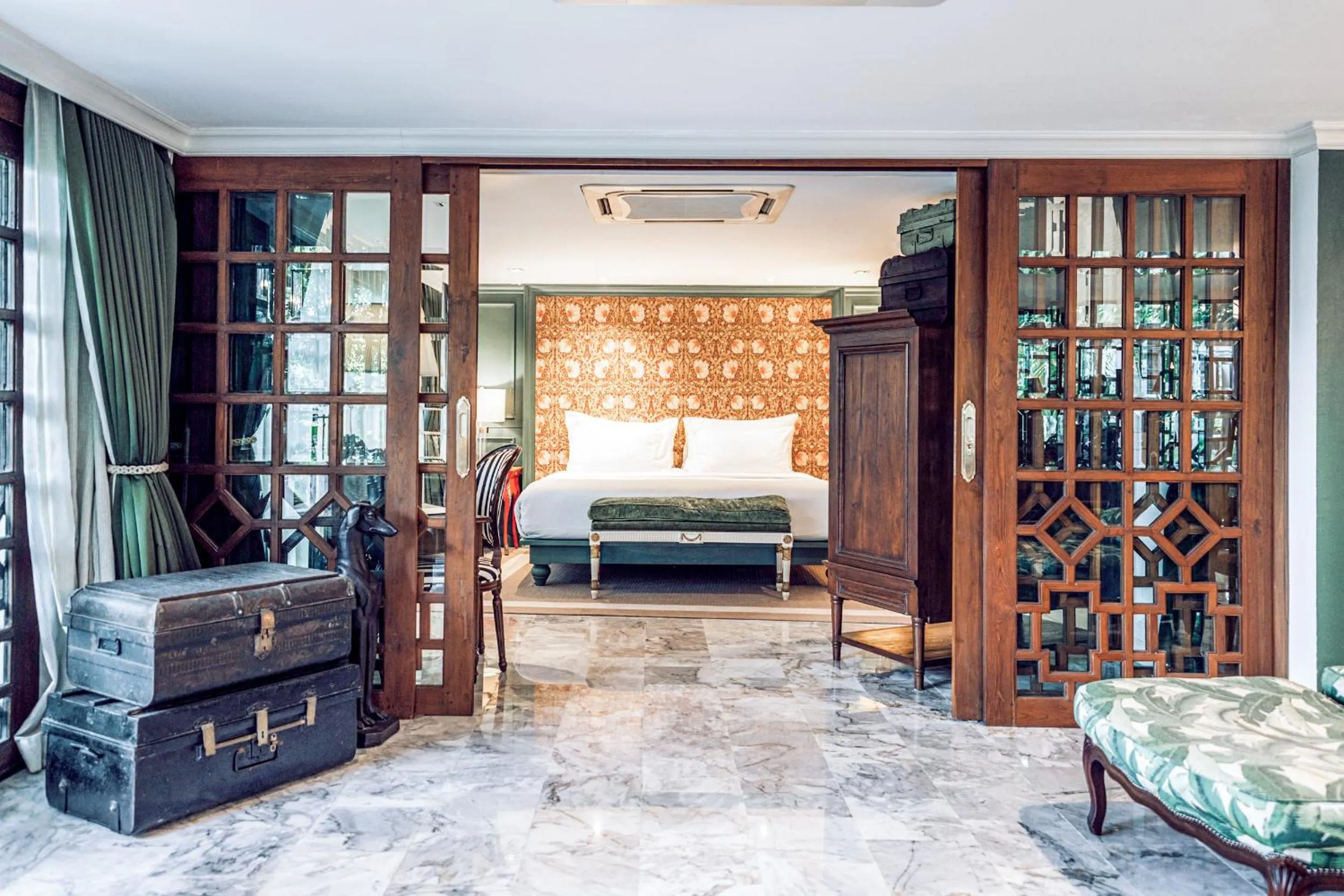 Bed in Chantra Khiri Chalet Chiang Mai