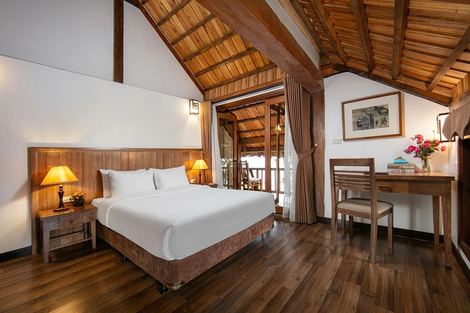 Place of worship, Bed in Mai Chau Hideaway Lake Resort