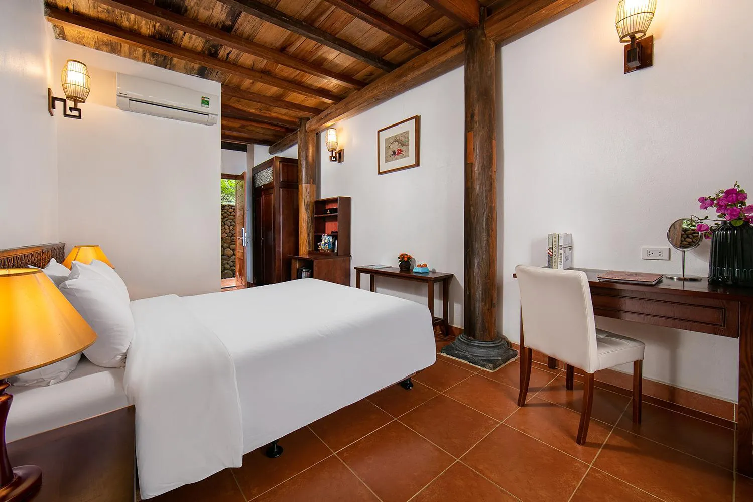 Place of worship, Bed in Mai Chau Hideaway Lake Resort