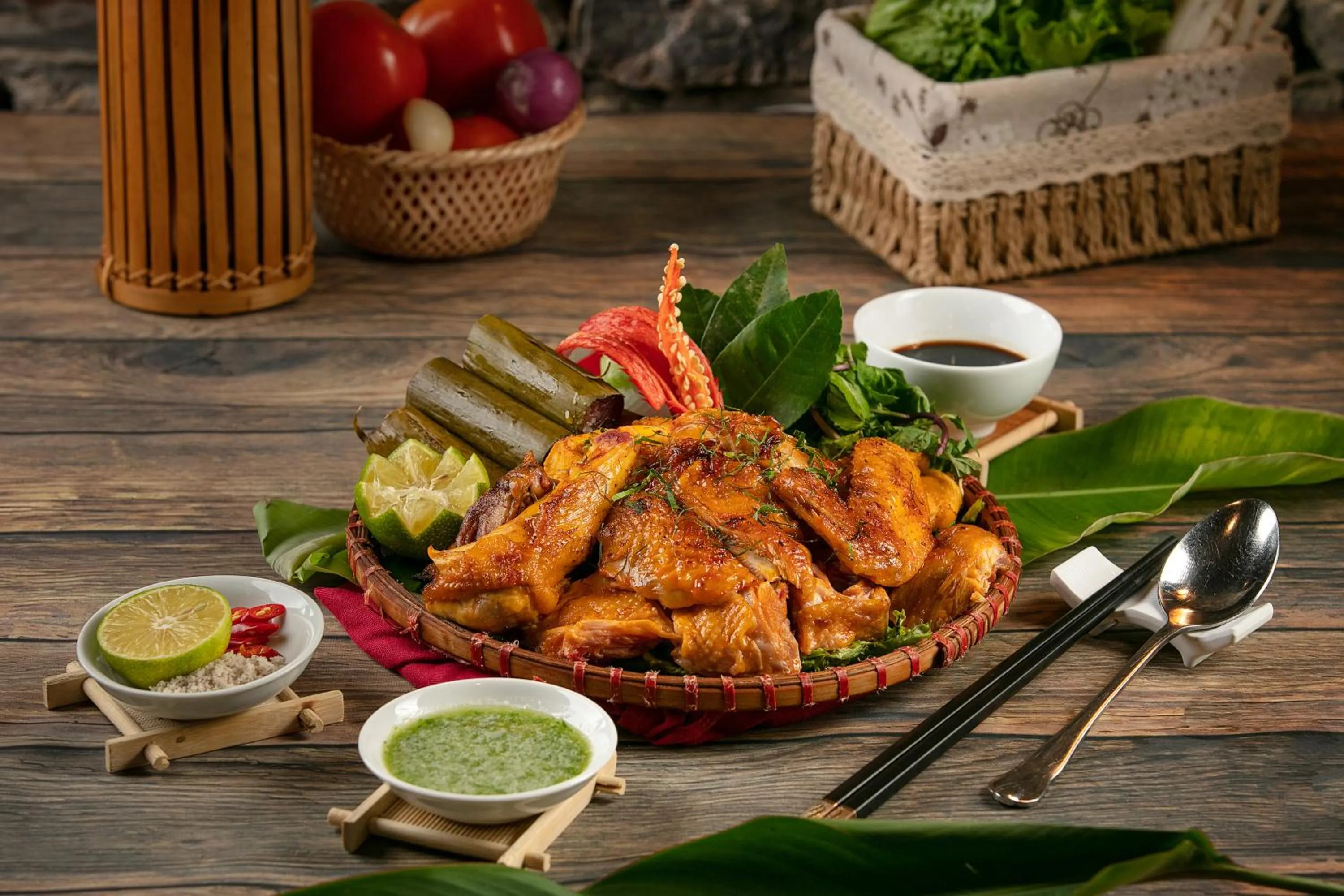 Food and drinks in Mai Chau Hideaway Lake Resort