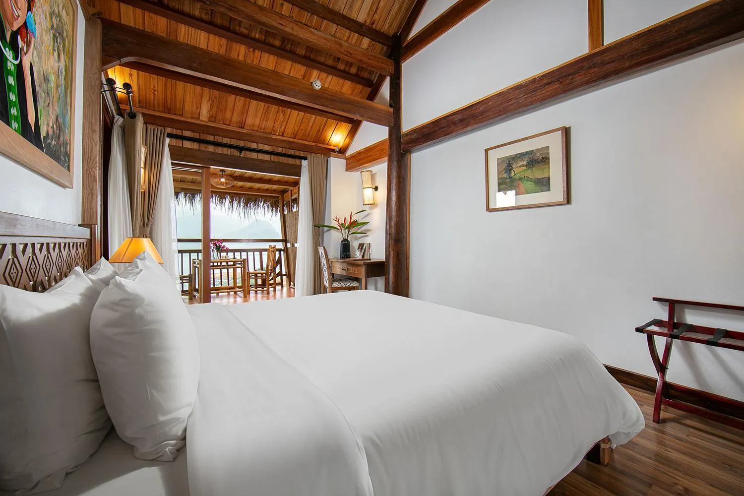 Place of worship, Bed in Mai Chau Hideaway Lake Resort
