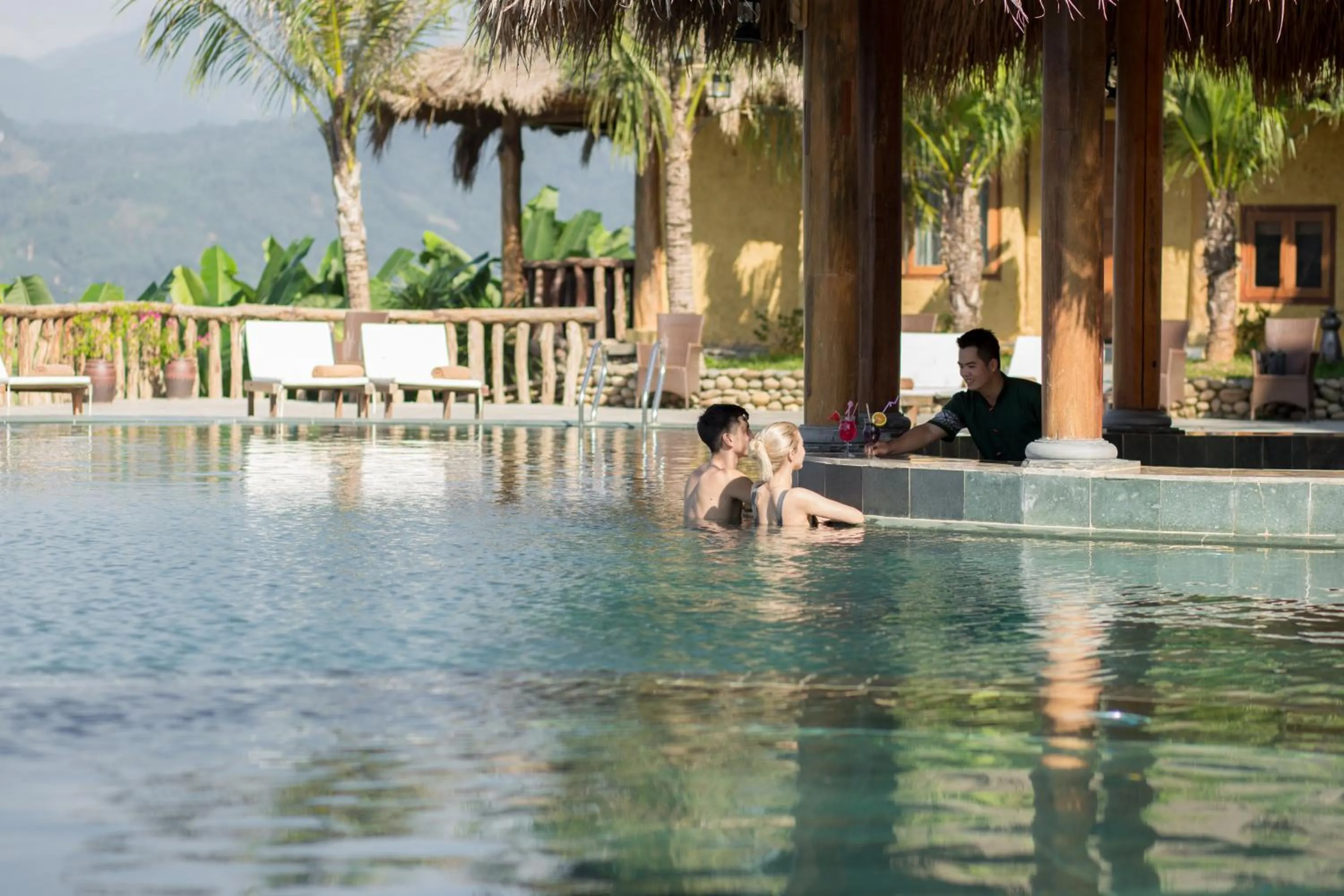 People in Mai Chau Hideaway Lake Resort