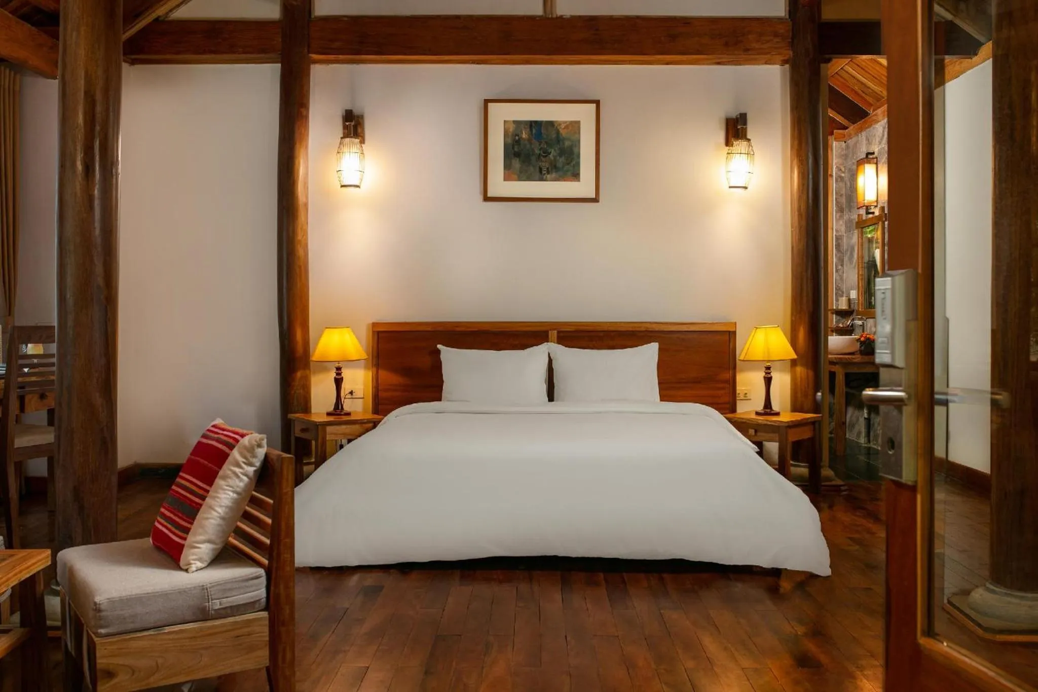 Bedroom, Bed in Mai Chau Hideaway Lake Resort