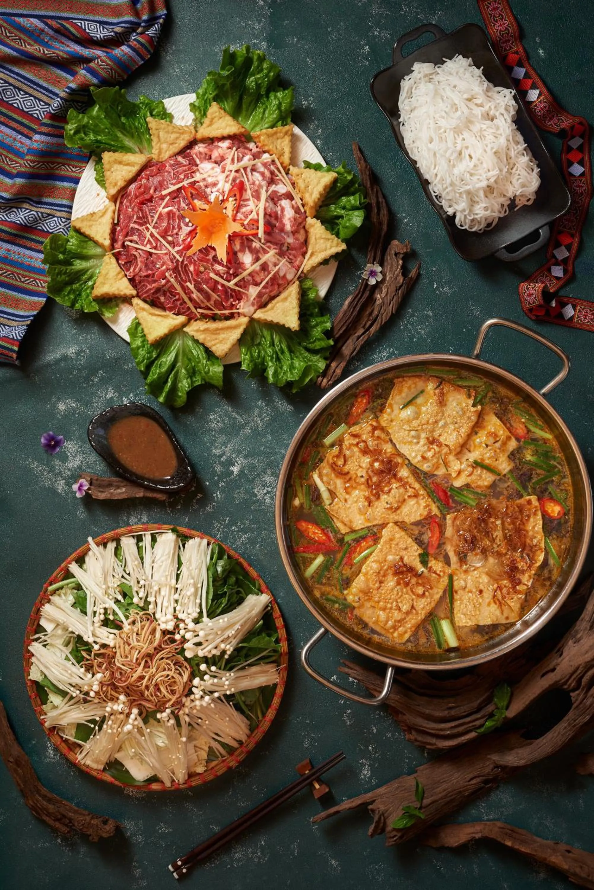 Food and drinks in Mai Chau Hideaway Lake Resort