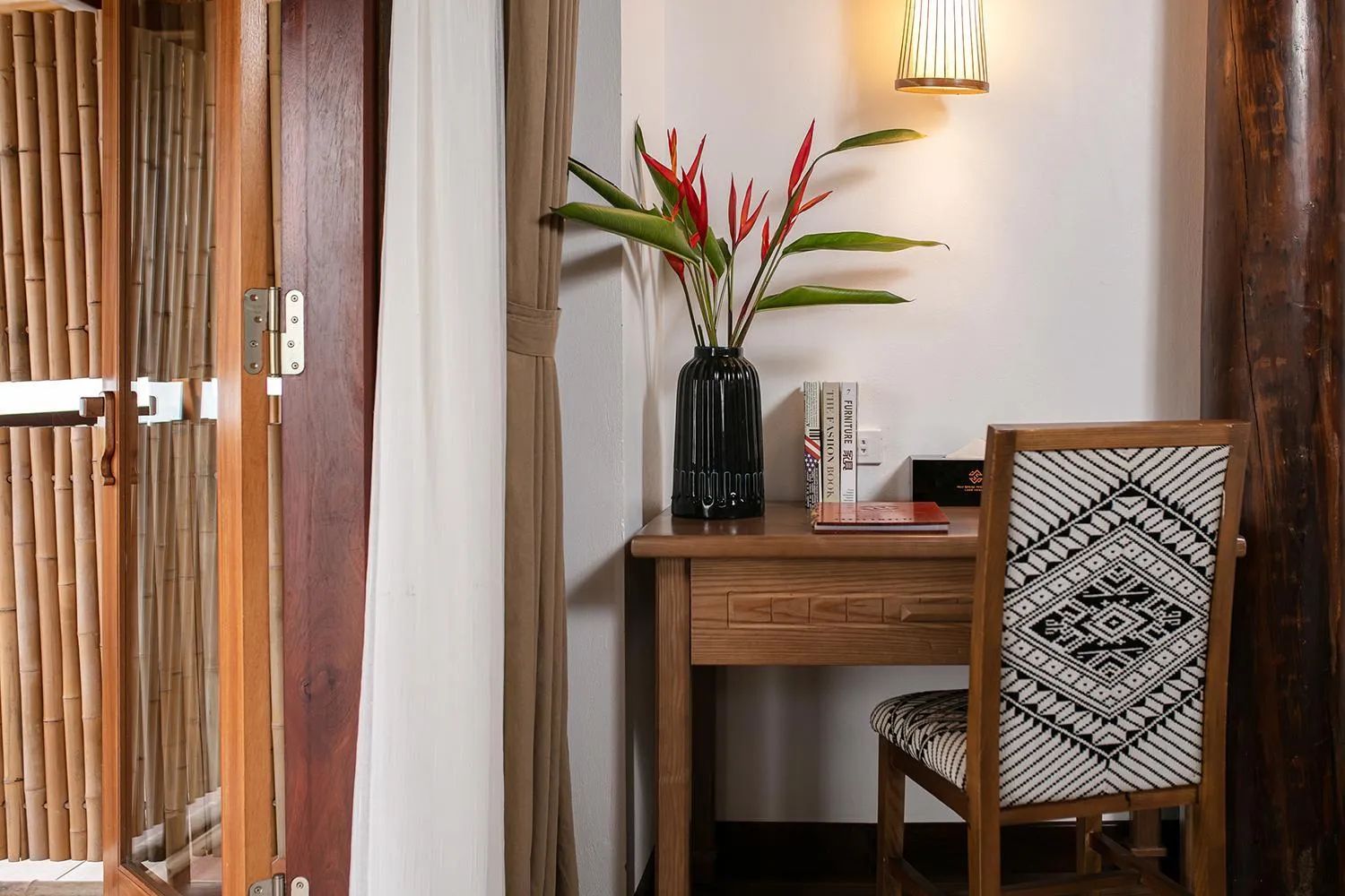Seating area in Mai Chau Hideaway Lake Resort