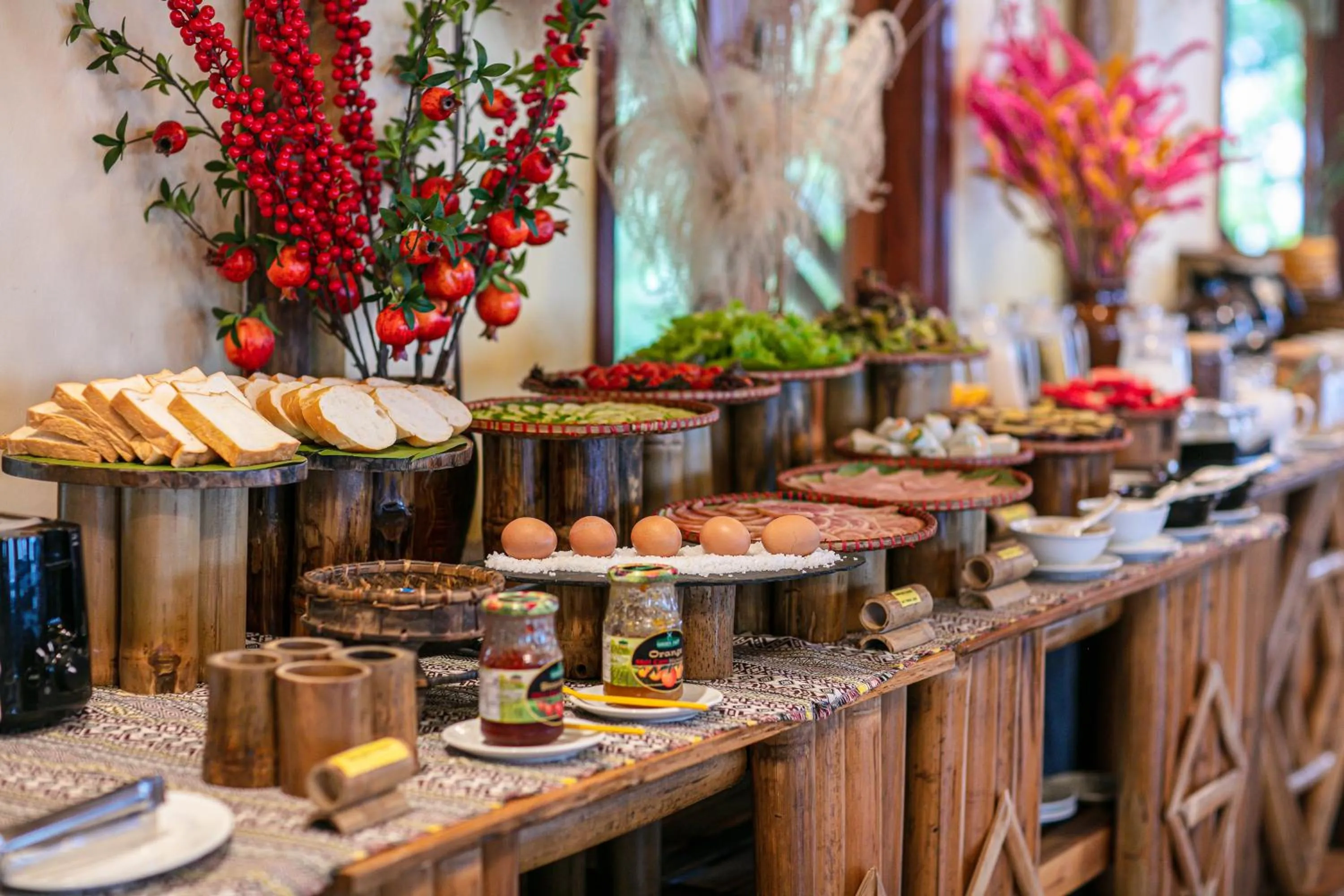 Breakfast in Mai Chau Hideaway Lake Resort