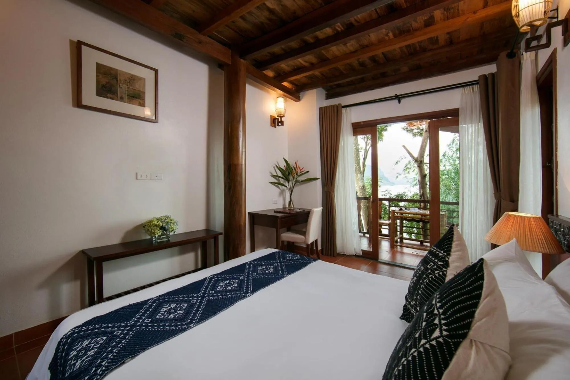 Place of worship, Bed in Mai Chau Hideaway Lake Resort