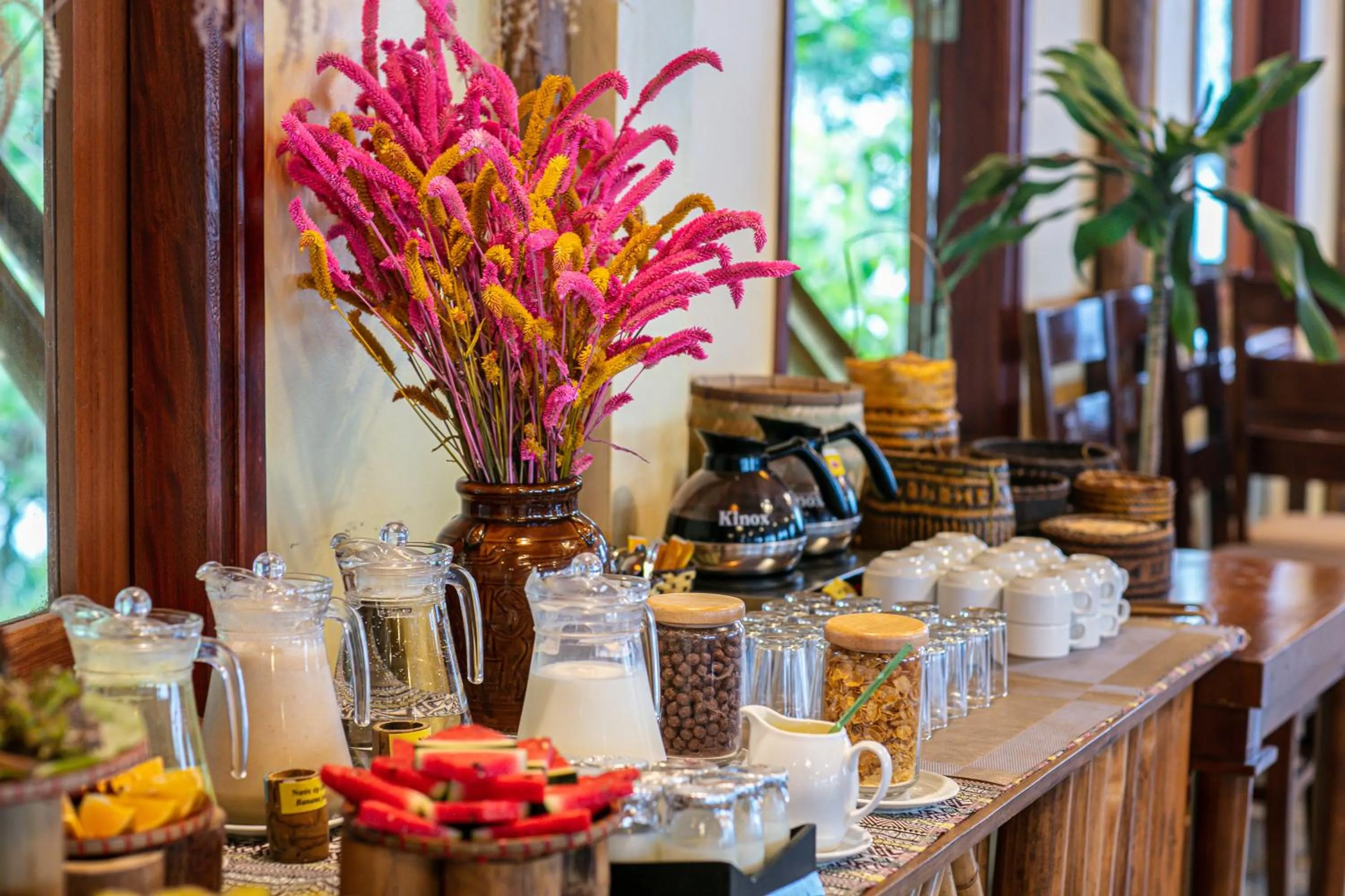 Breakfast in Mai Chau Hideaway Lake Resort