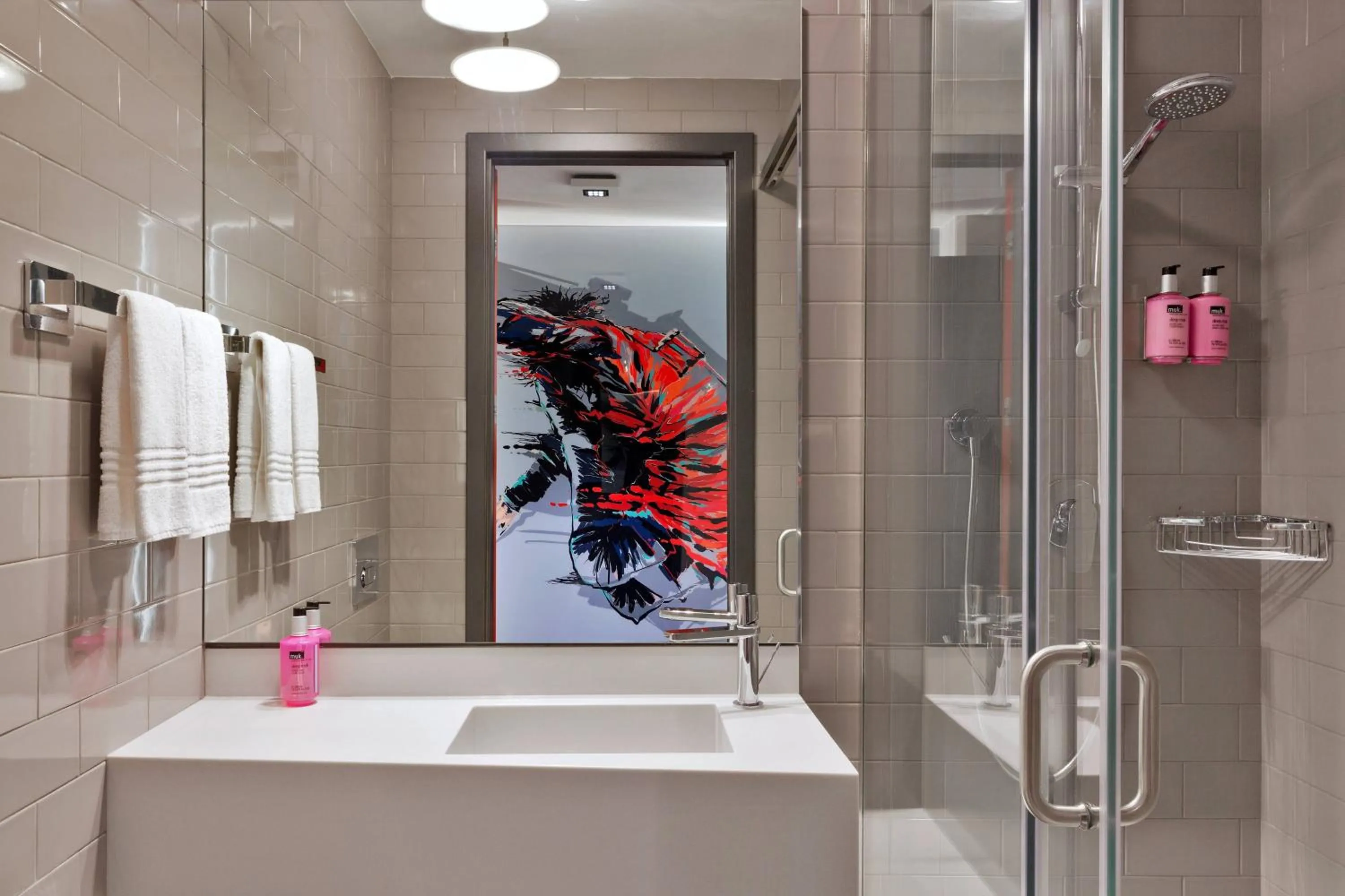 Bathroom in Moxy Tbilisi