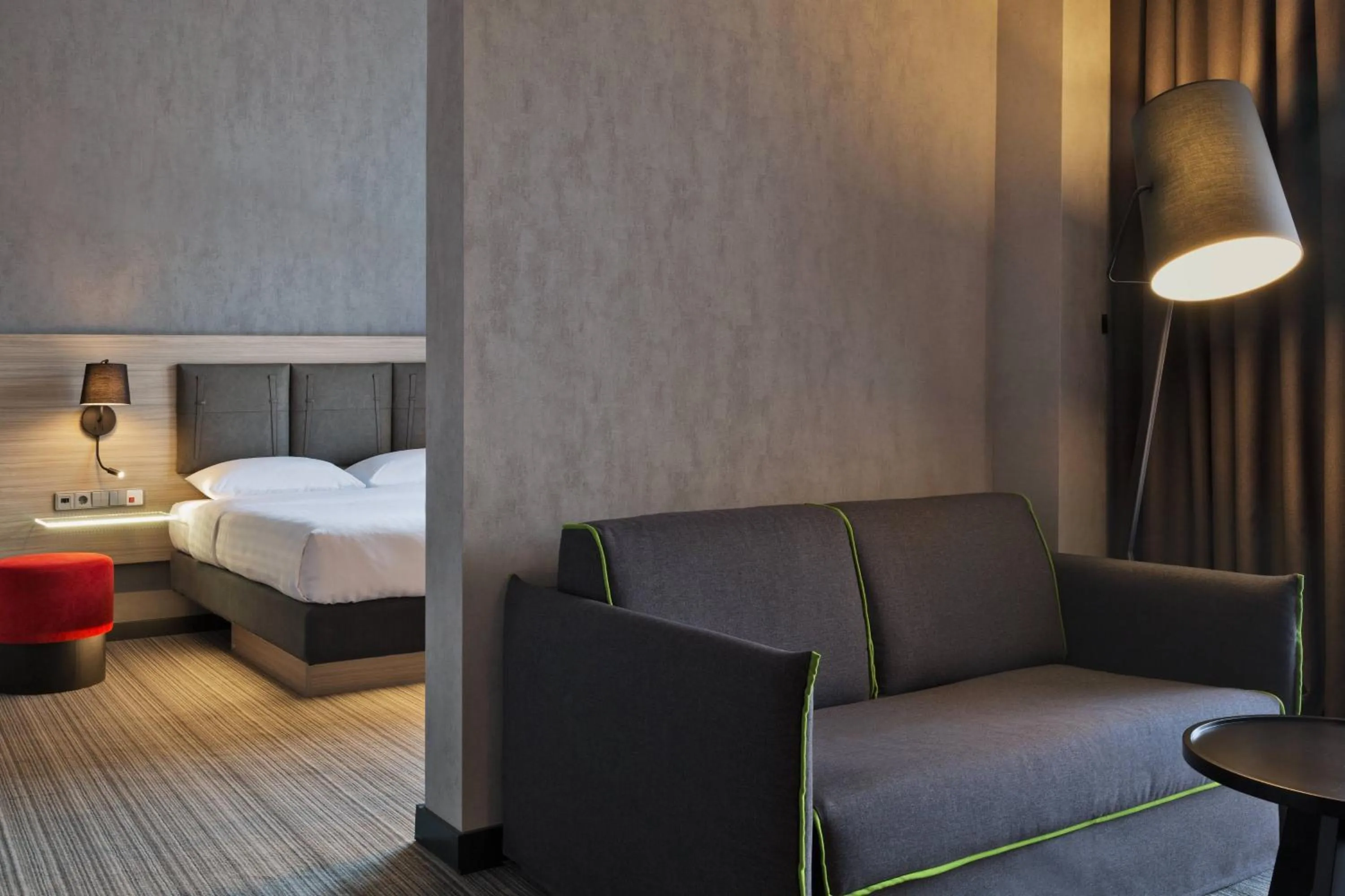Photo of the whole room, Bed in Moxy Tbilisi
