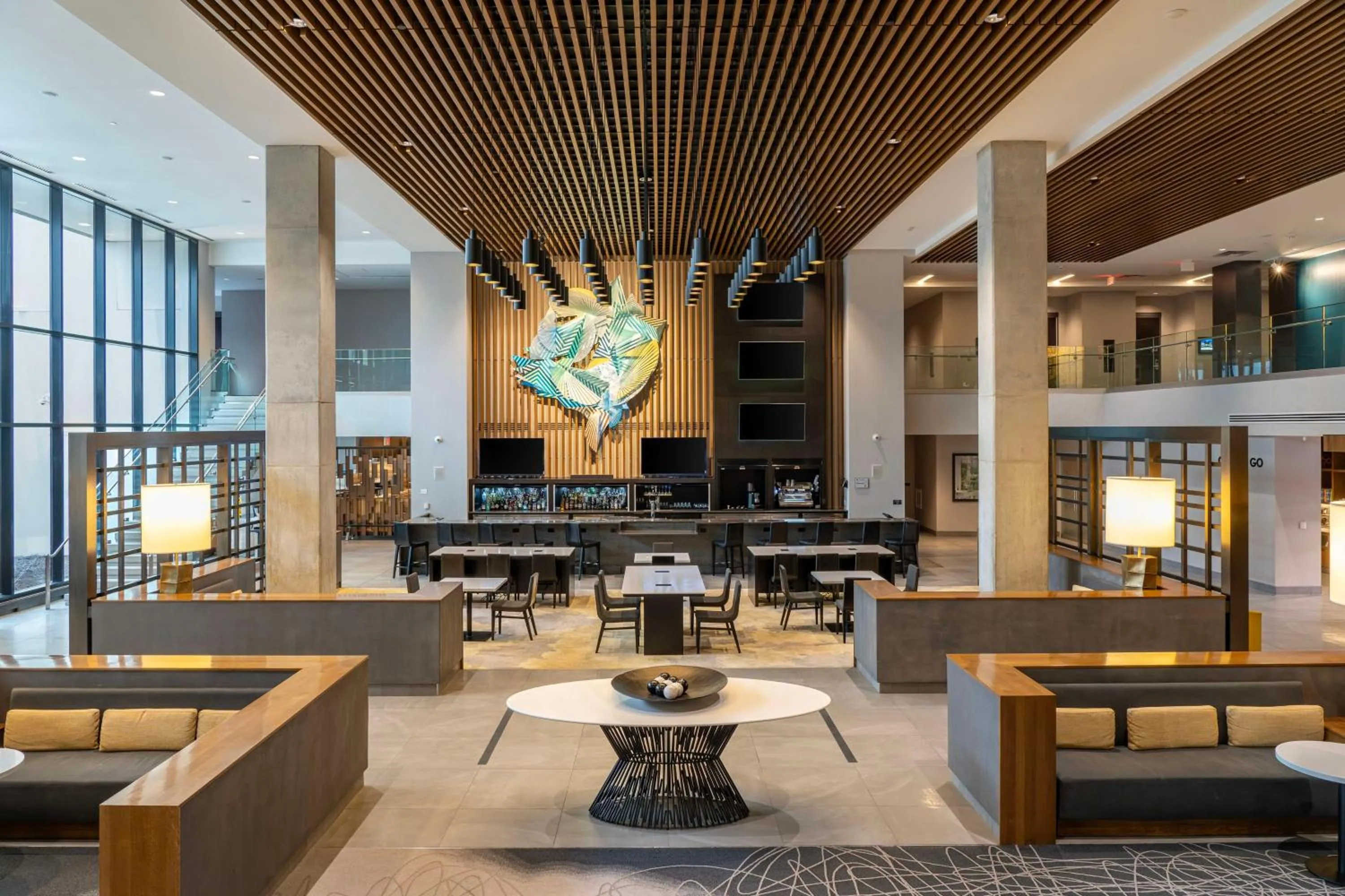 Lobby or reception in Hilton Des Moines Downtown