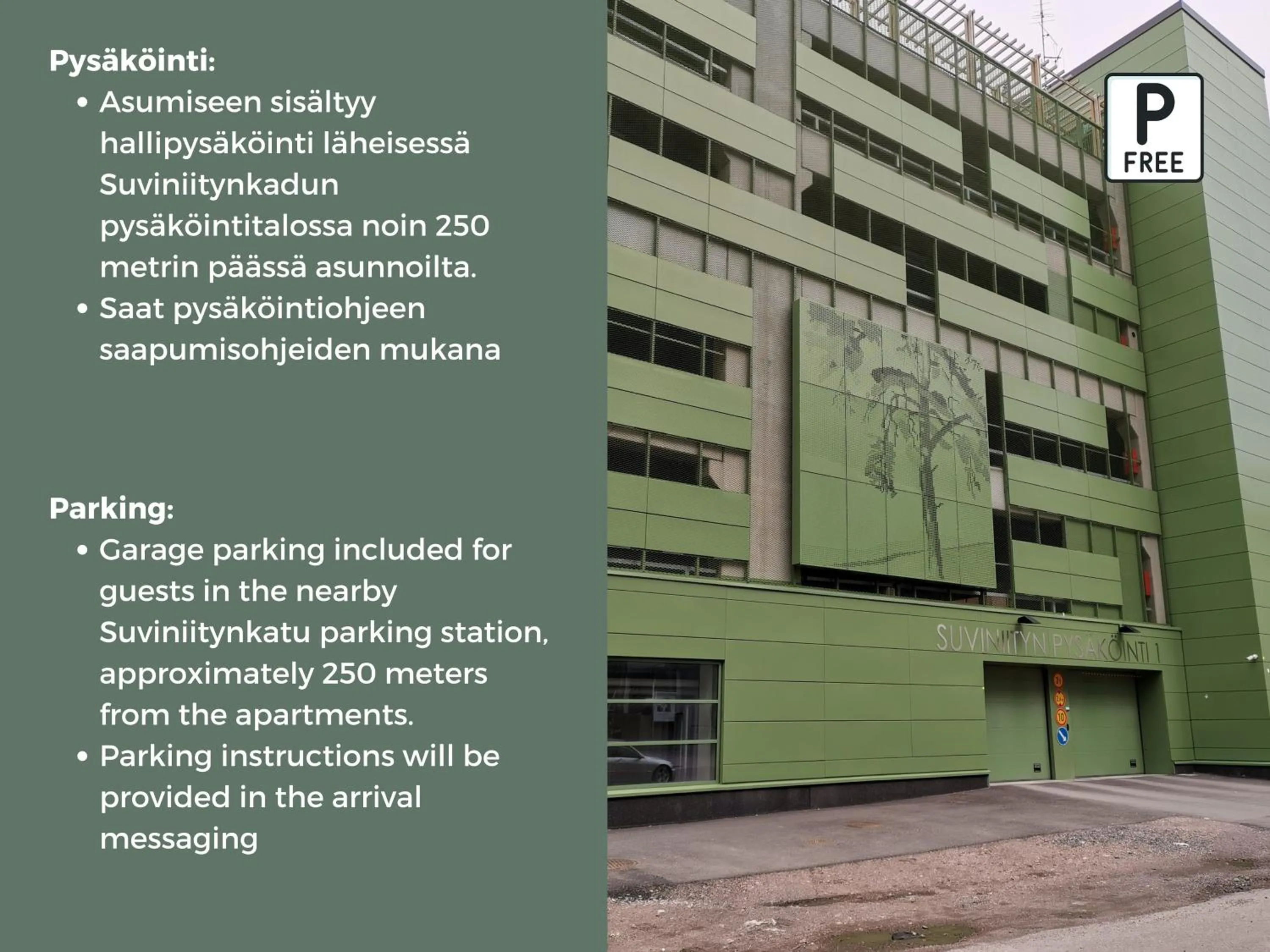 Parking in Hiisi Homes Espoo Center