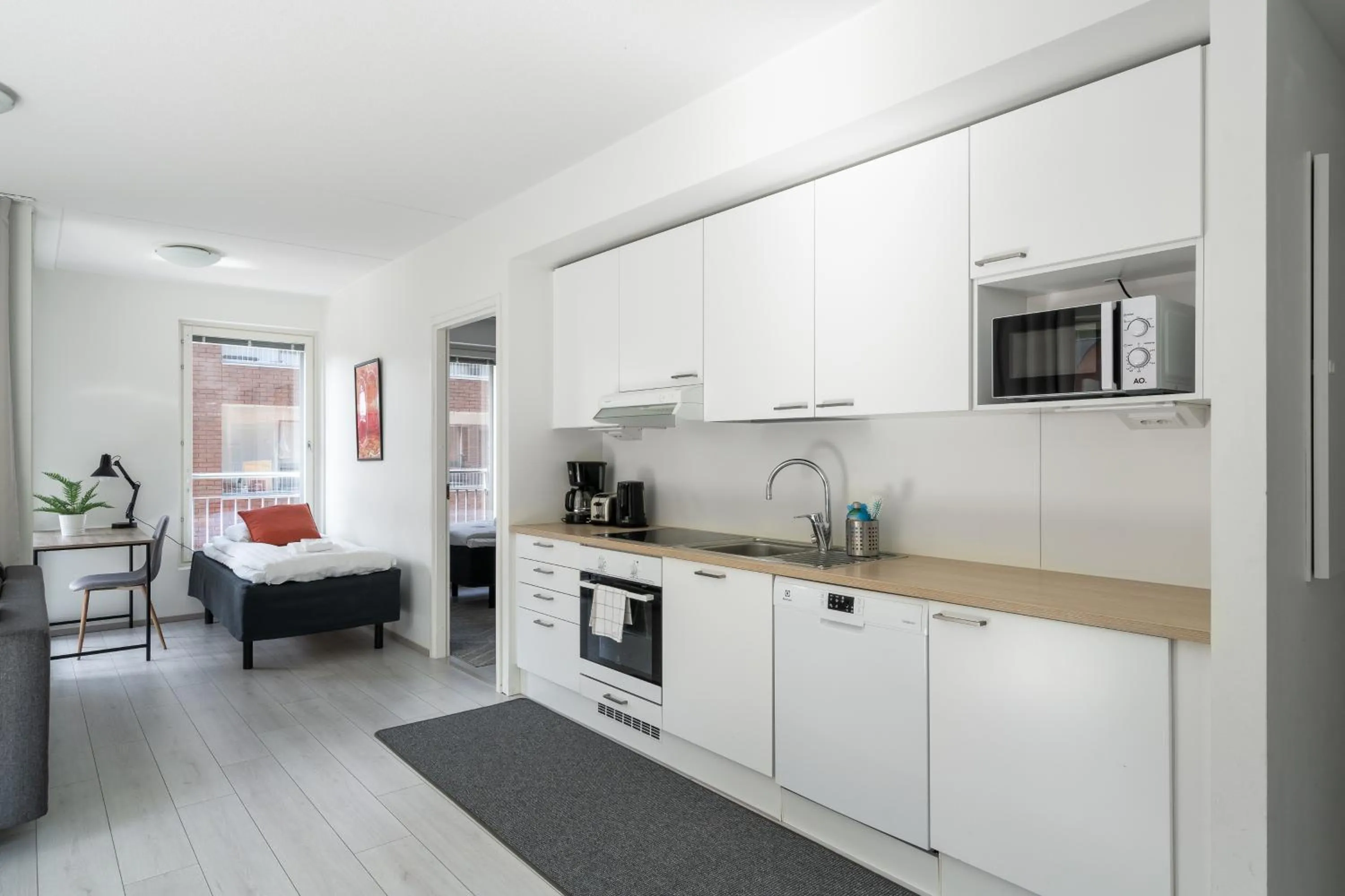 kitchen in Hiisi Homes Espoo Center