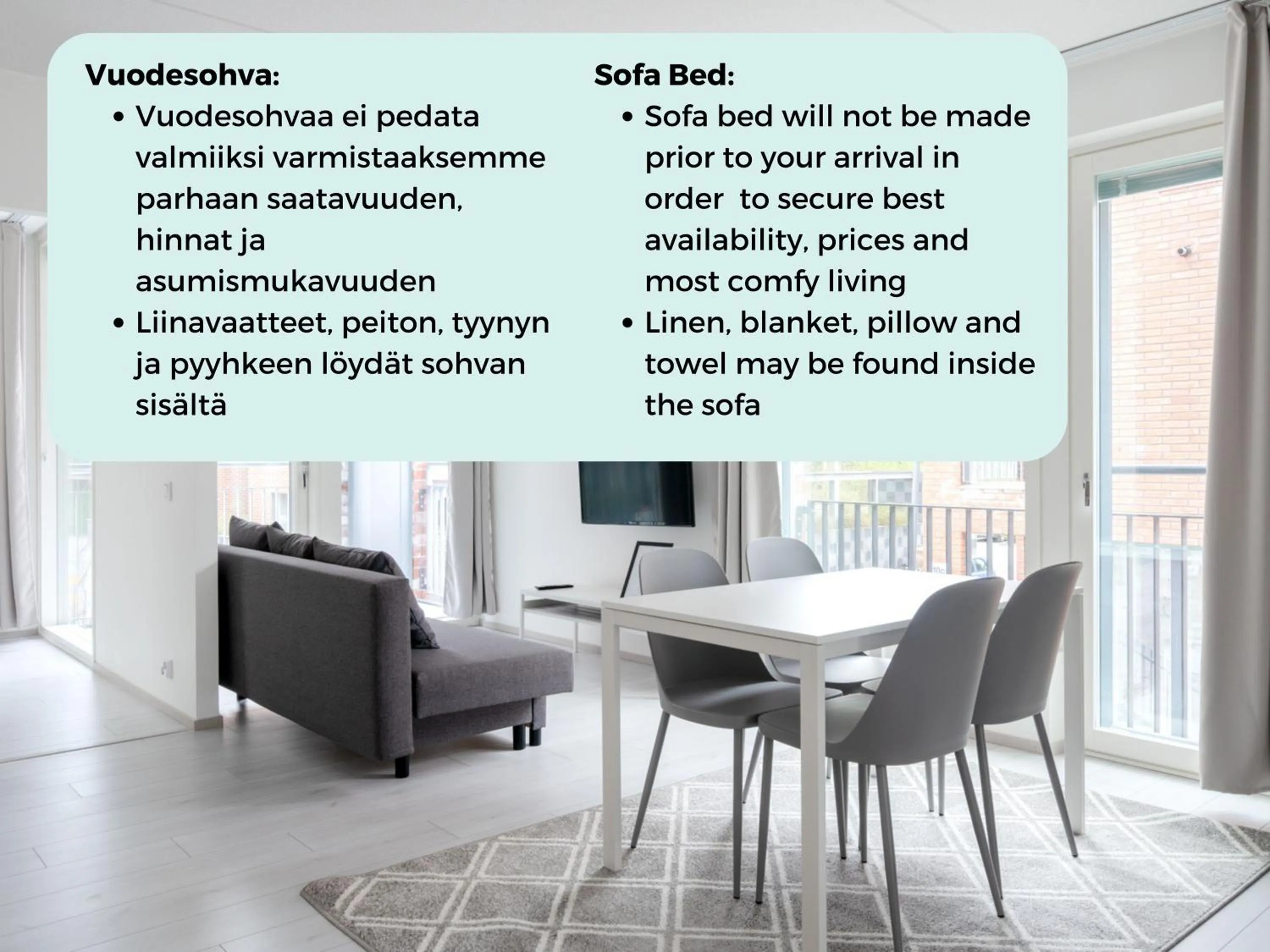 Living room in Hiisi Homes Espoo Center