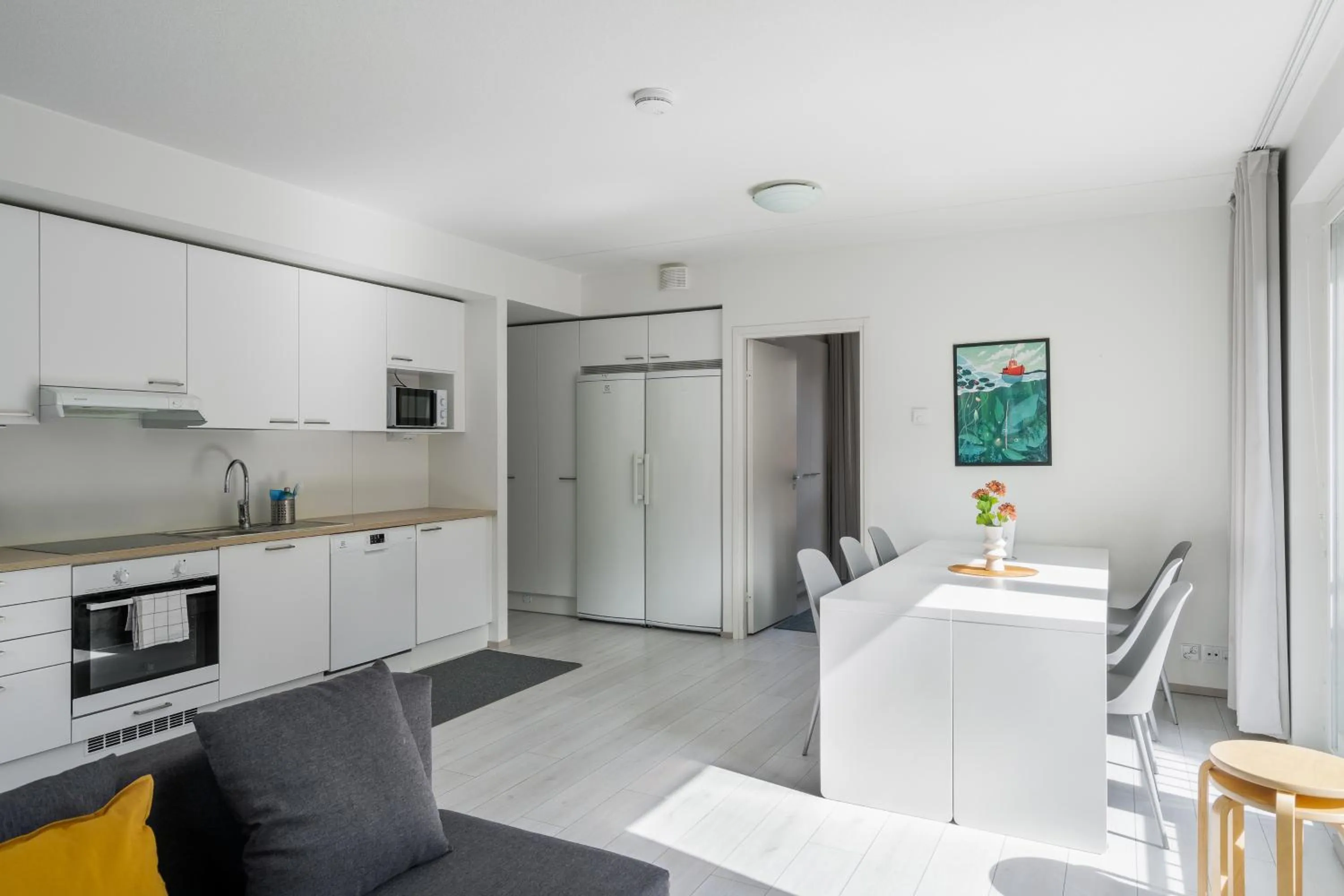 Dining area in Hiisi Homes Espoo Center