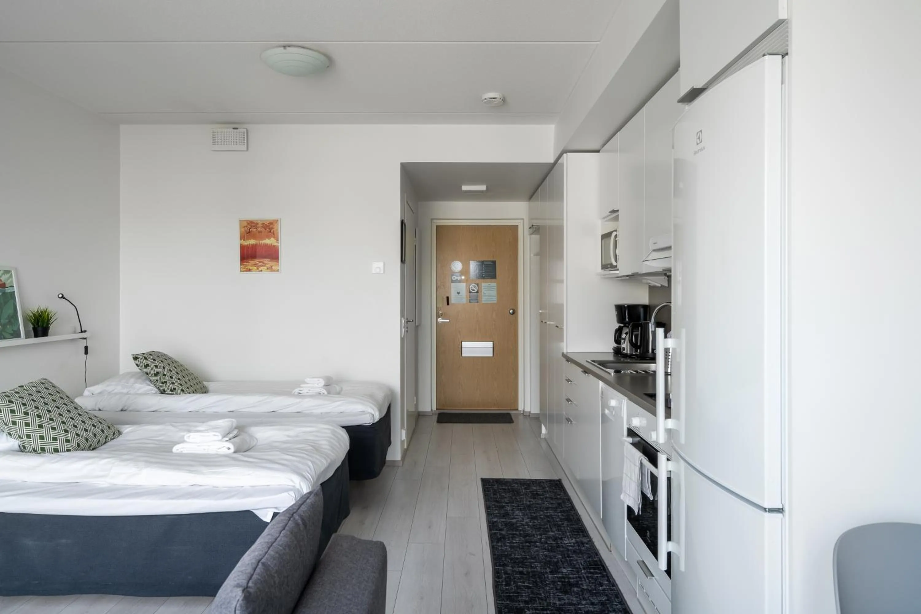 Bed in Hiisi Homes Espoo Center