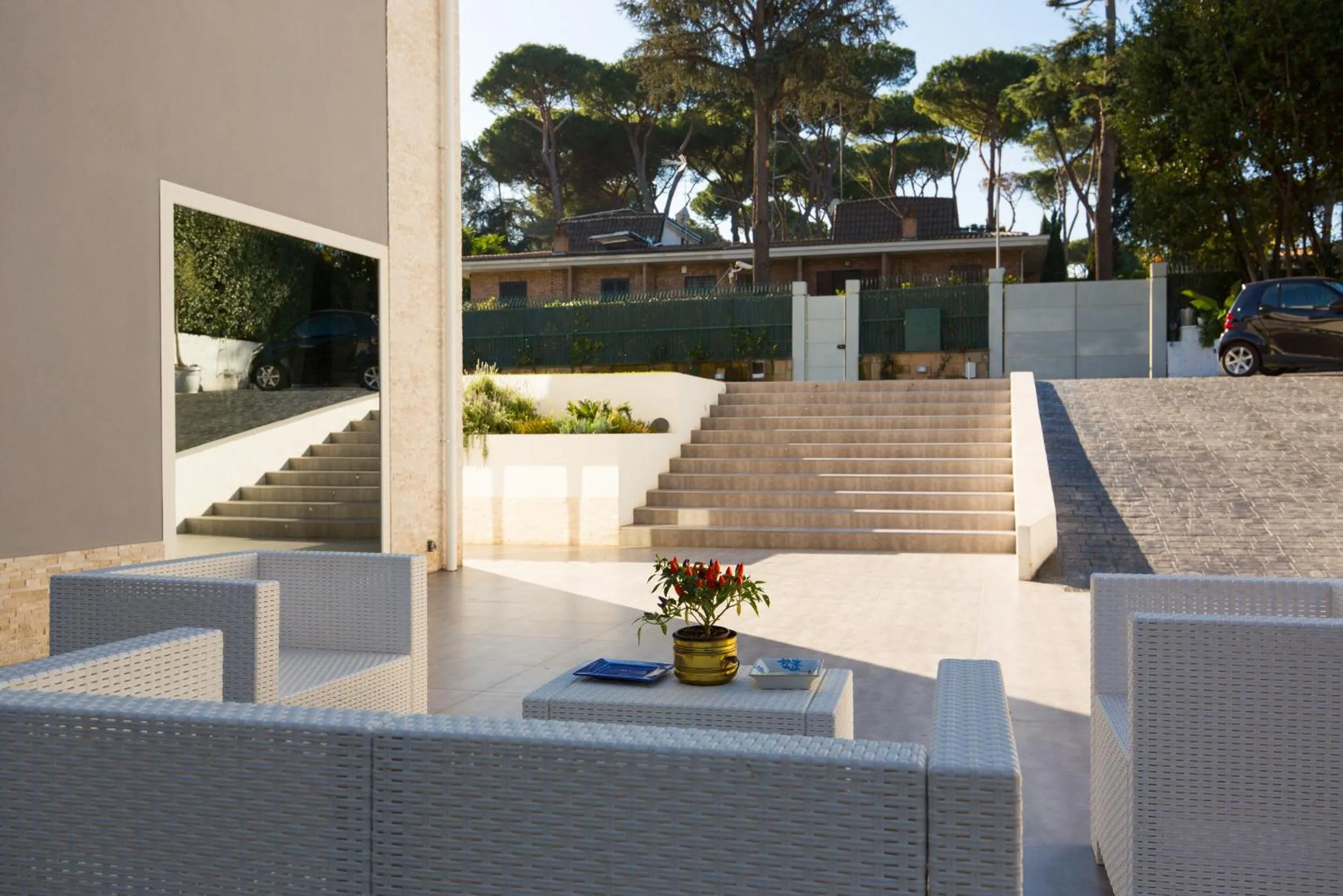 Garden view in Niclas Luxury Apartments EUR