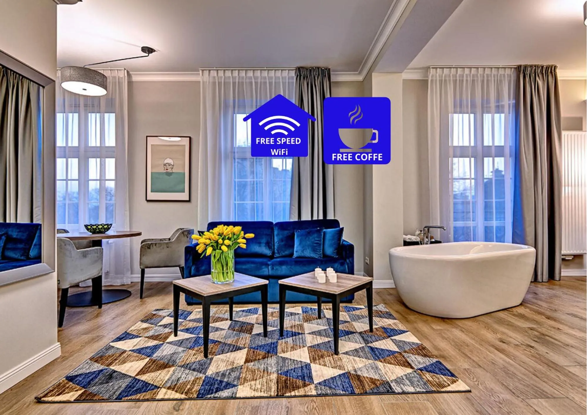 Living room in Joyinn Aparthotel