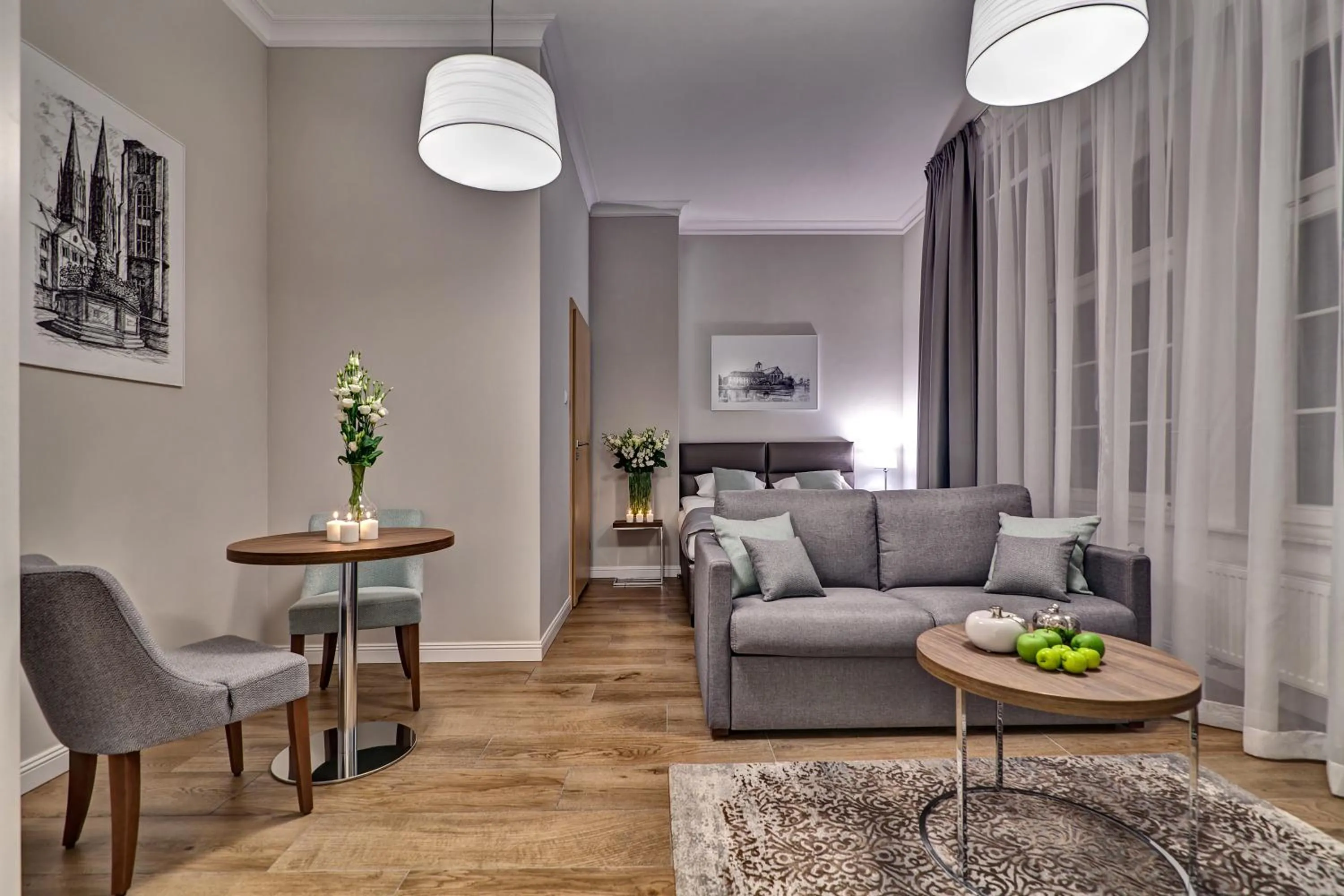 Living room in Joyinn Aparthotel