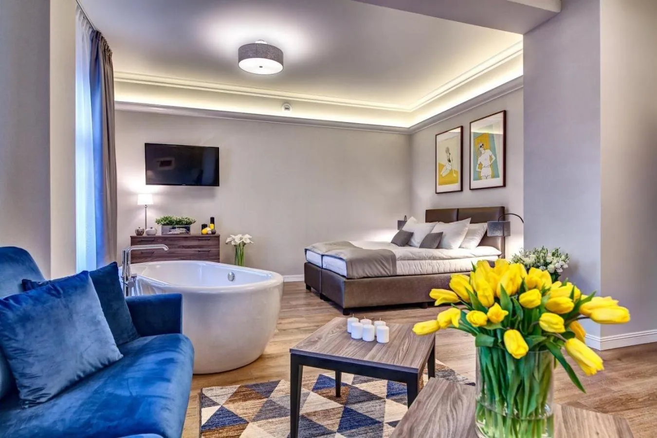 Living room in Joyinn Aparthotel