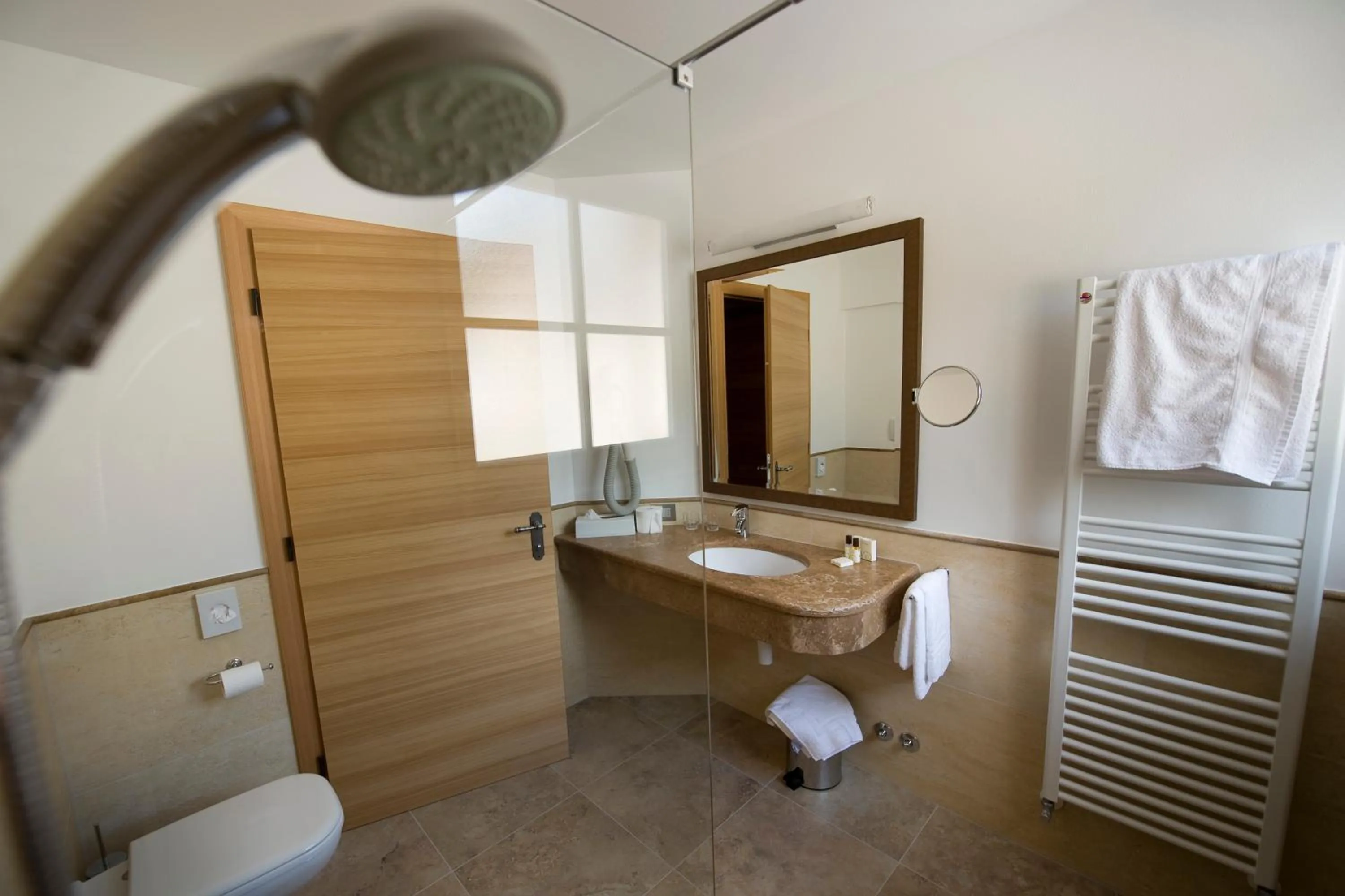 Shower in Bio Hotel Brusago Vital & Wellness