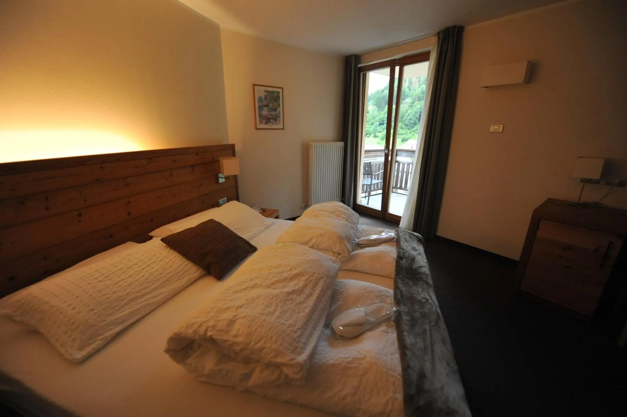 Bed in Bio Hotel Brusago Vital & Wellness