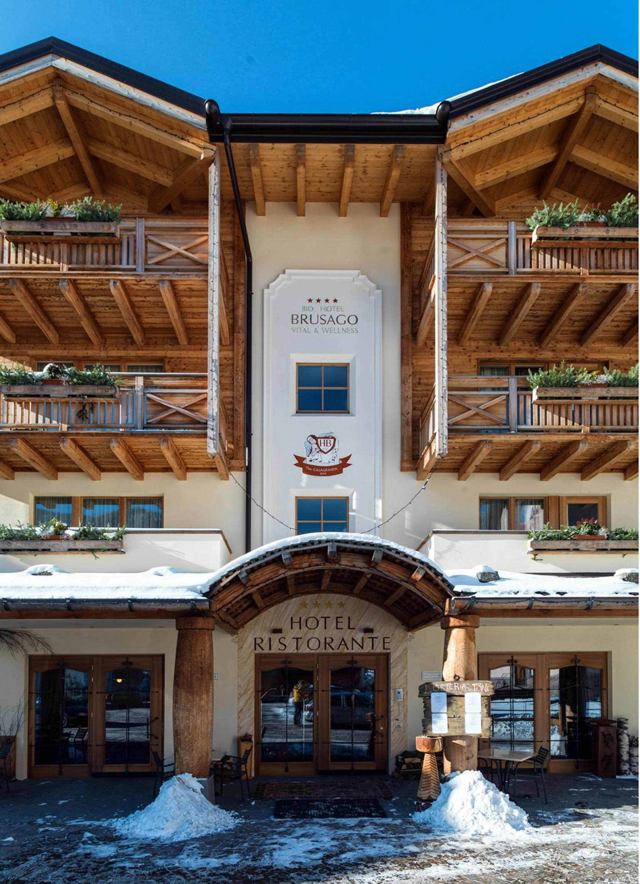 Facade/entrance in Bio Hotel Brusago Vital & Wellness