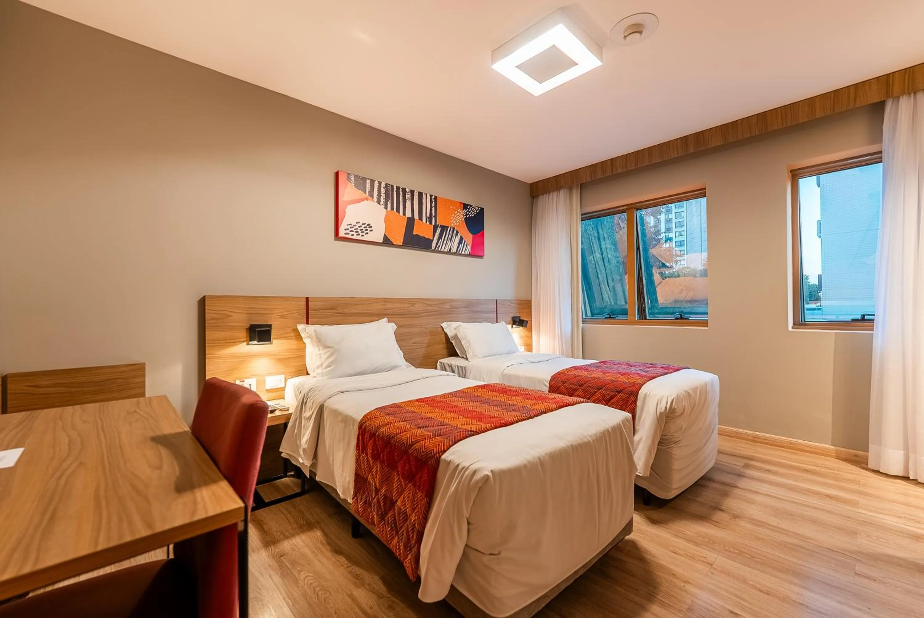 Bedroom, Bed in Hotel Laghetto Stilo Higienópolis