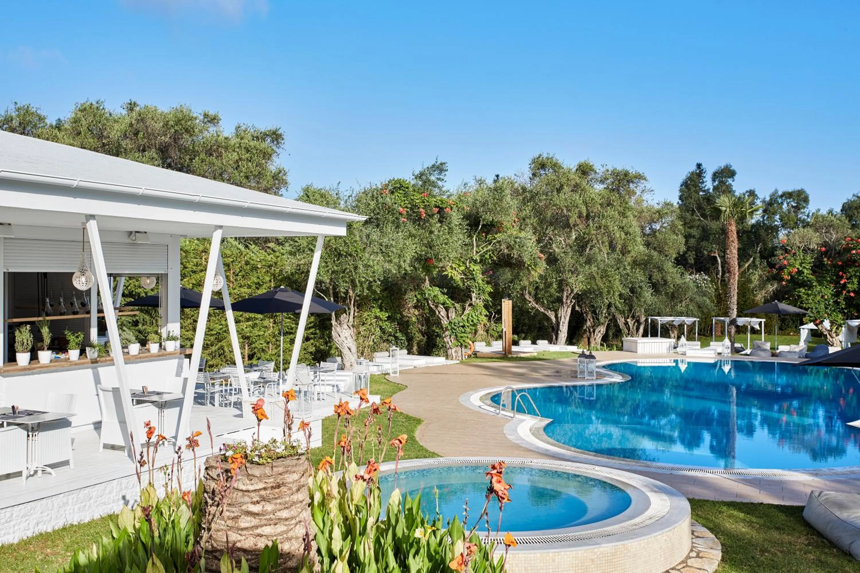 Swimming pool in Mr and Mrs White Corfu Couples Retreat Adults Only