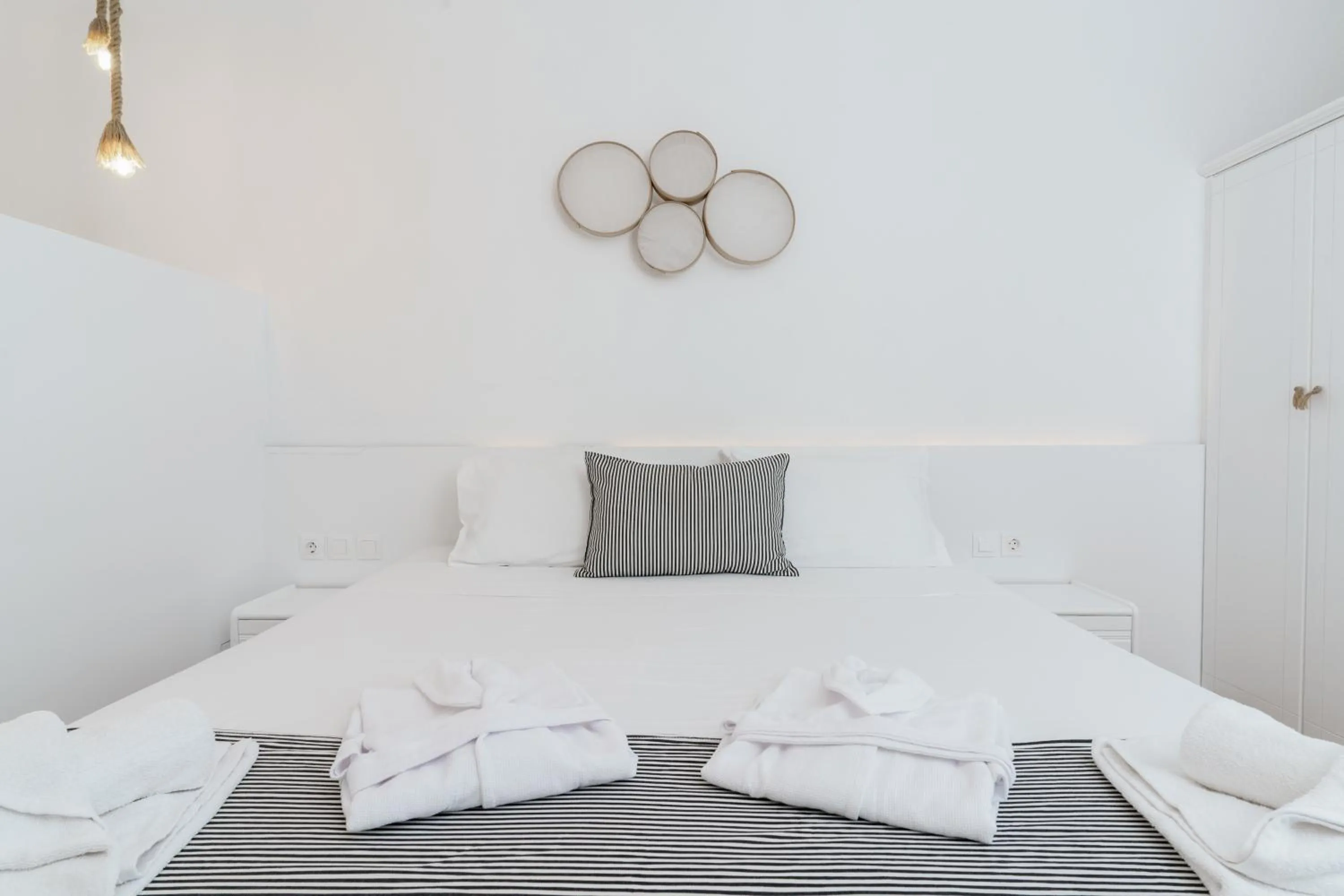 Bed in Mr and Mrs White Corfu Couples Retreat Adults Only