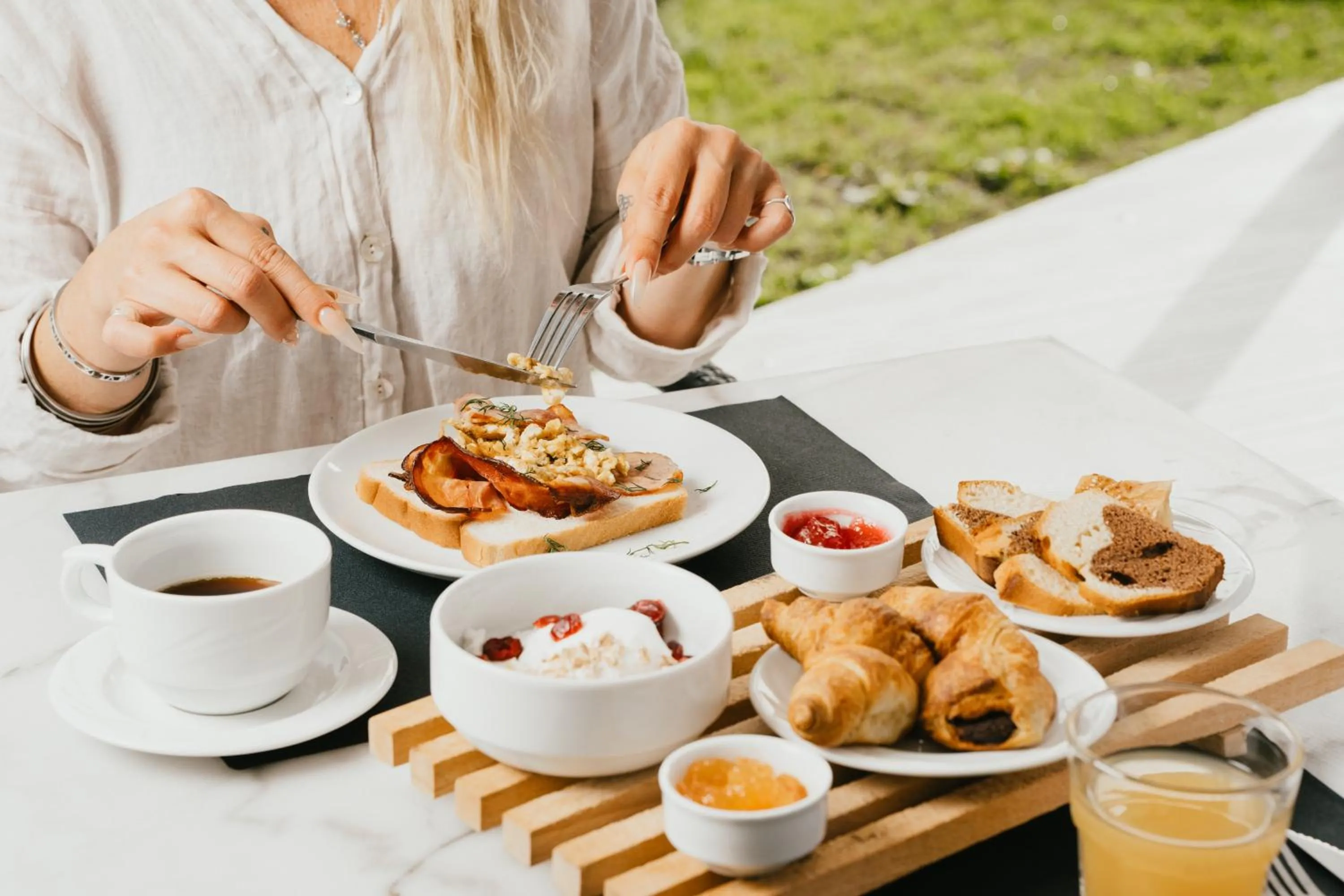 Breakfast in Mr and Mrs White Corfu Couples Retreat Adults Only