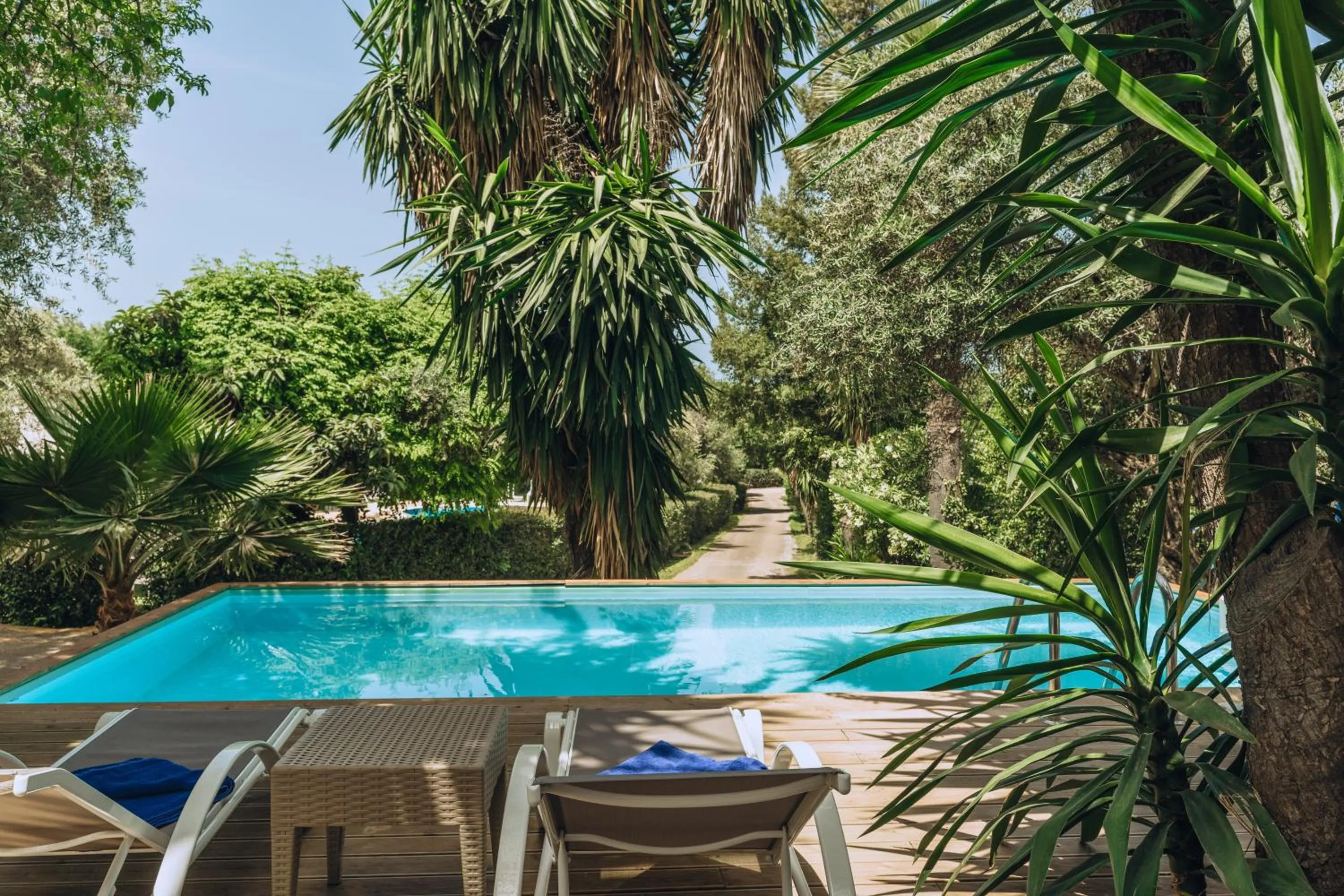 Pool view in Mr and Mrs White Corfu Couples Retreat Adults Only