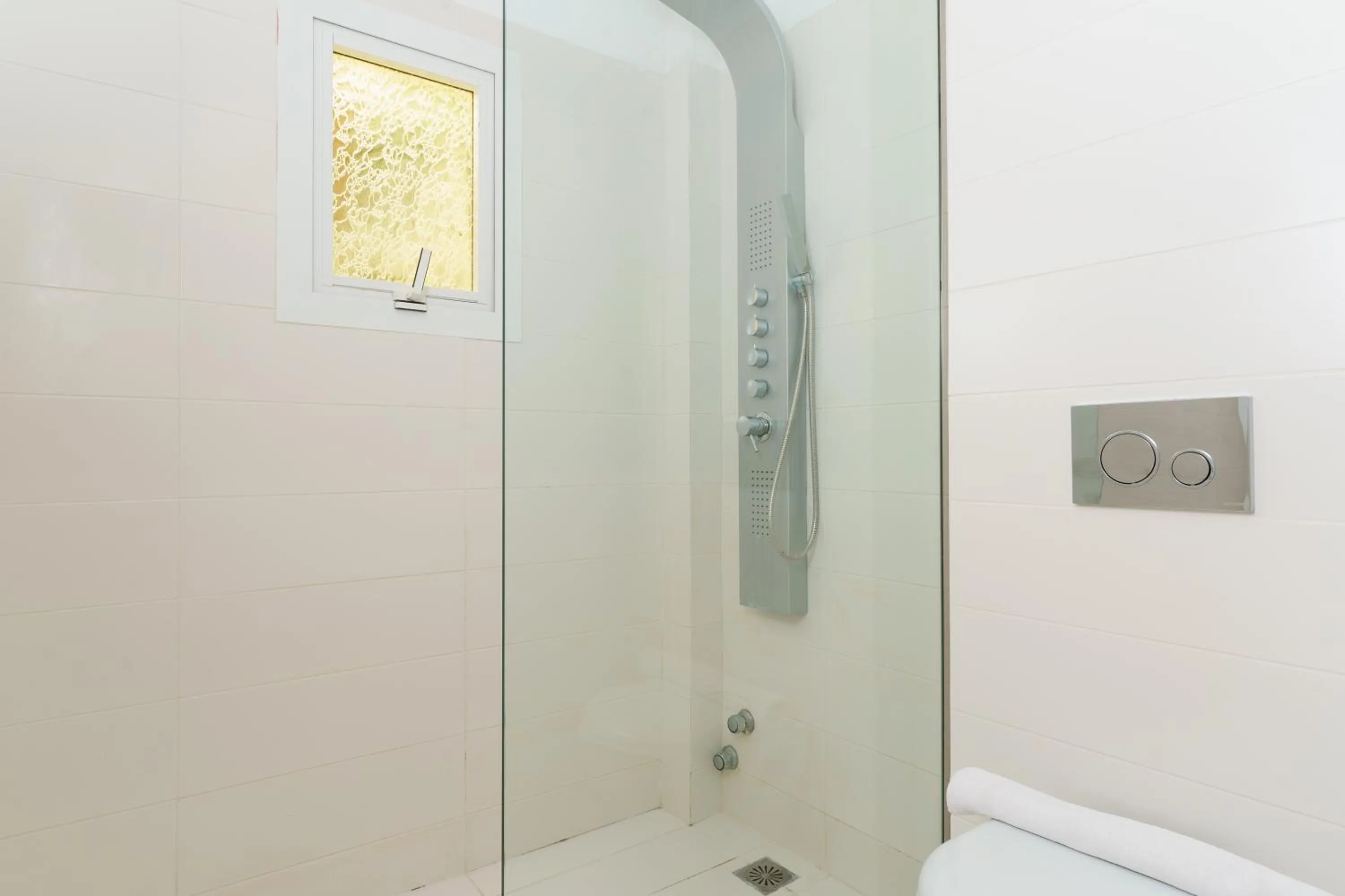 Shower in Mr and Mrs White Corfu Couples Retreat Adults Only