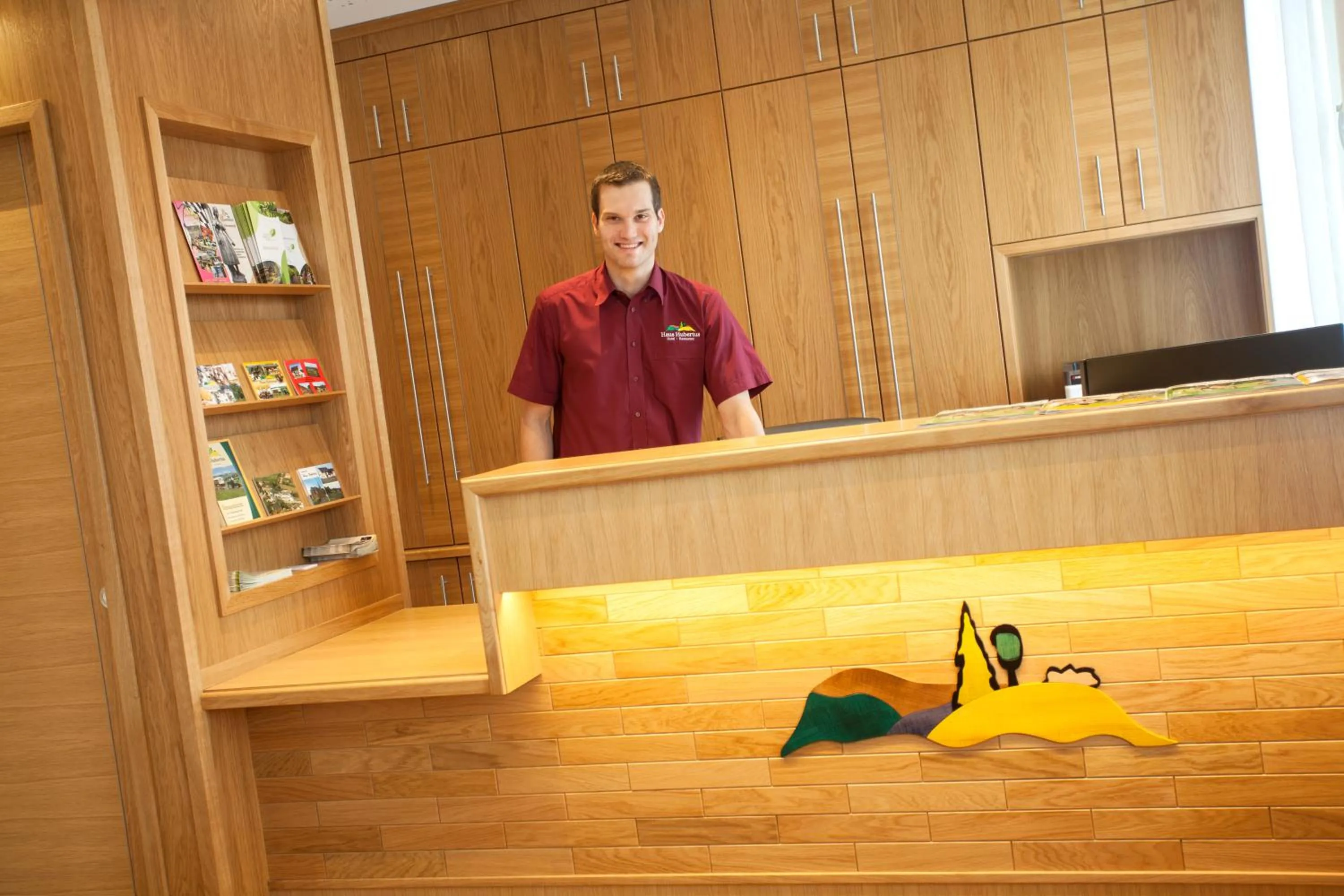 Lobby or reception in Haus Hubertus