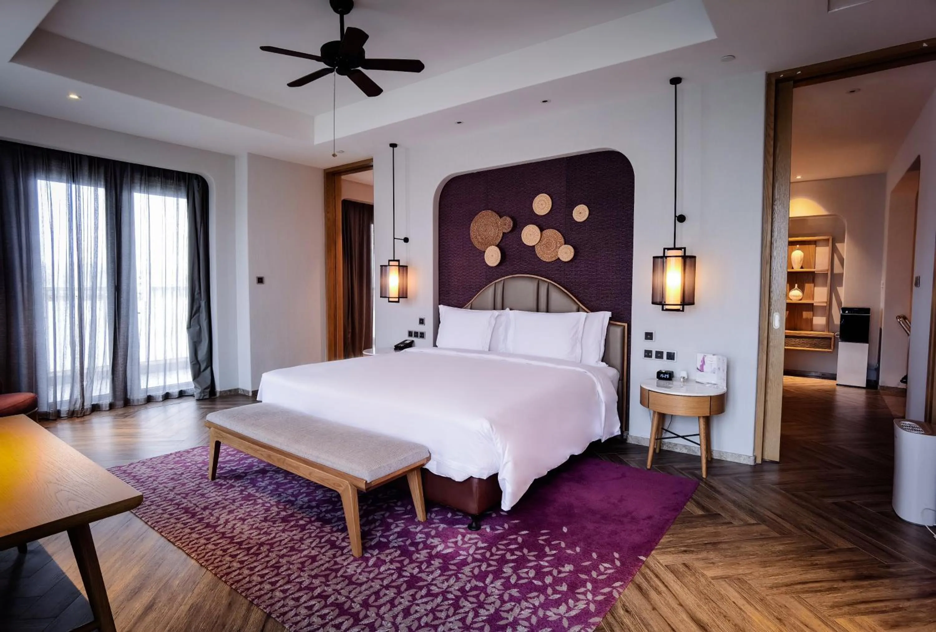 Bedroom, Bed in Crowne Plaza QingdaoOriental Movie Metropolis by IHG