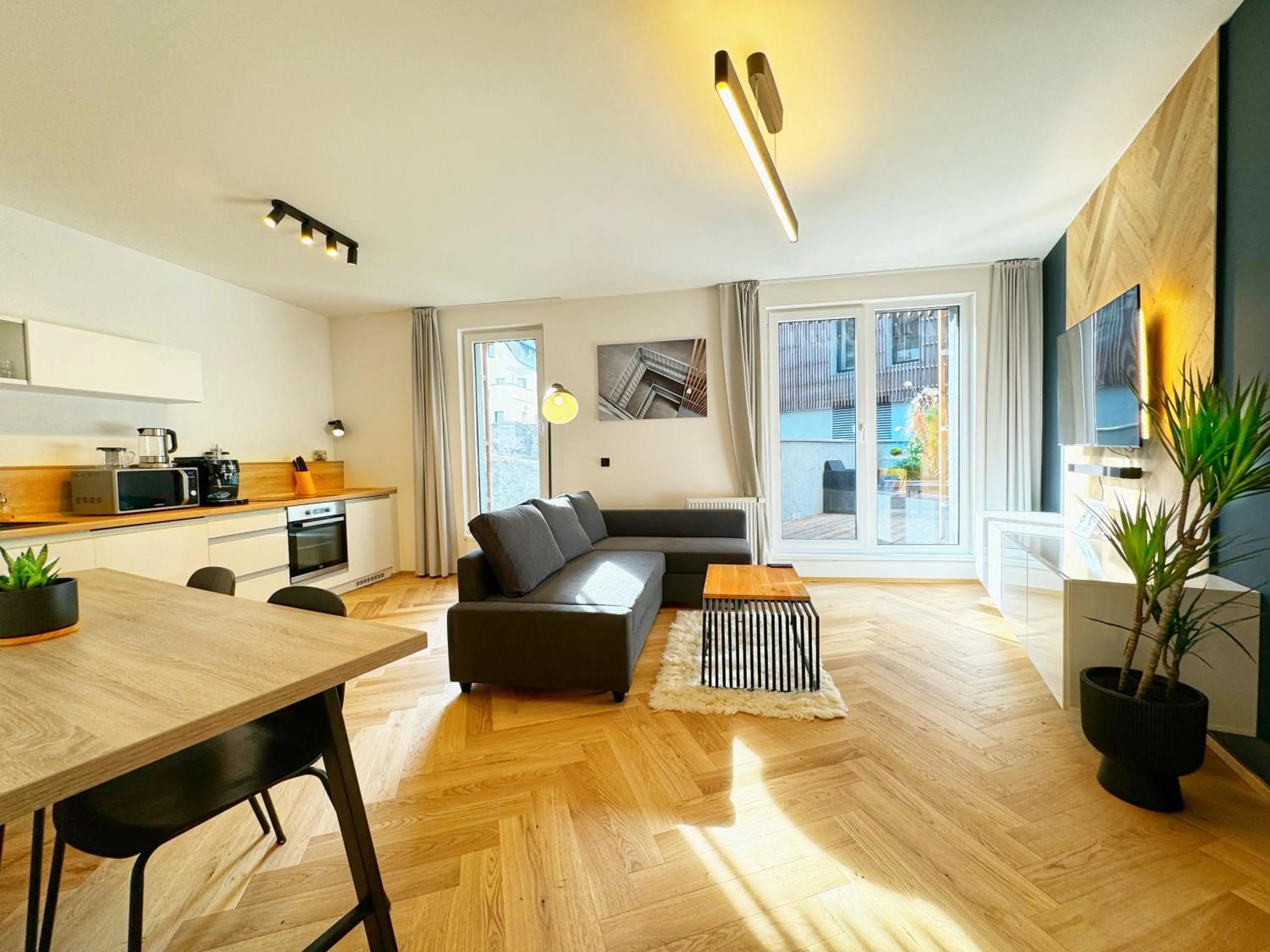 Living room in Lakepark Residence