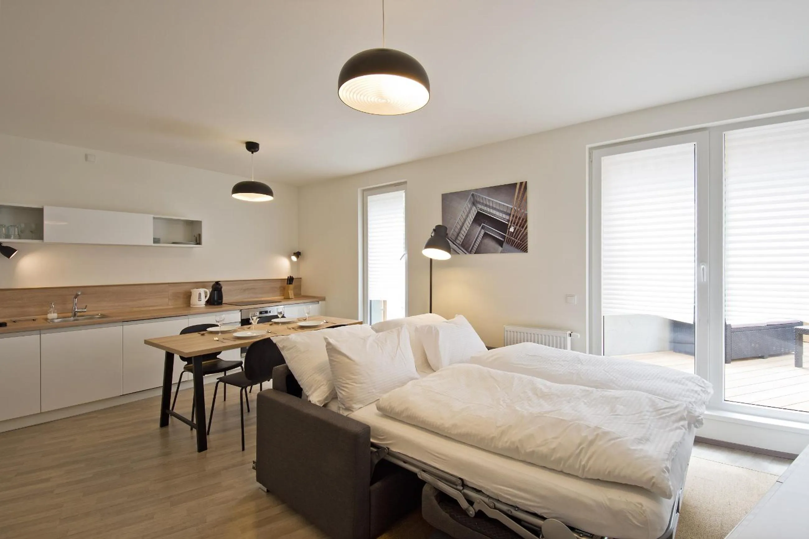 Living room in Lakepark Residence